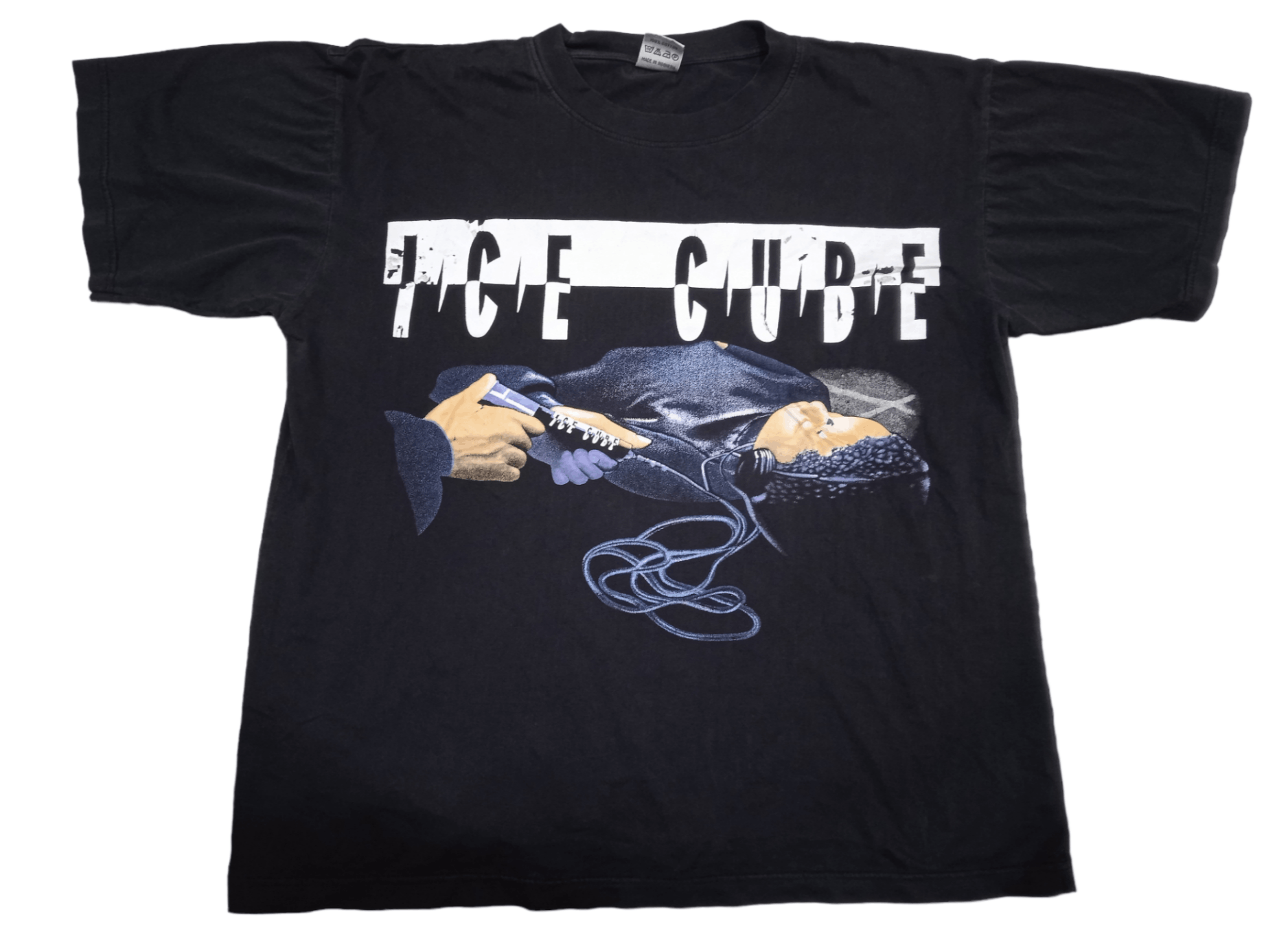 Rap Tees × Vintage Ice Cube Lethal Injection Bootleg Rap T-Shirt Size US XL / EU 56 / 4 - 1 Thumbnail