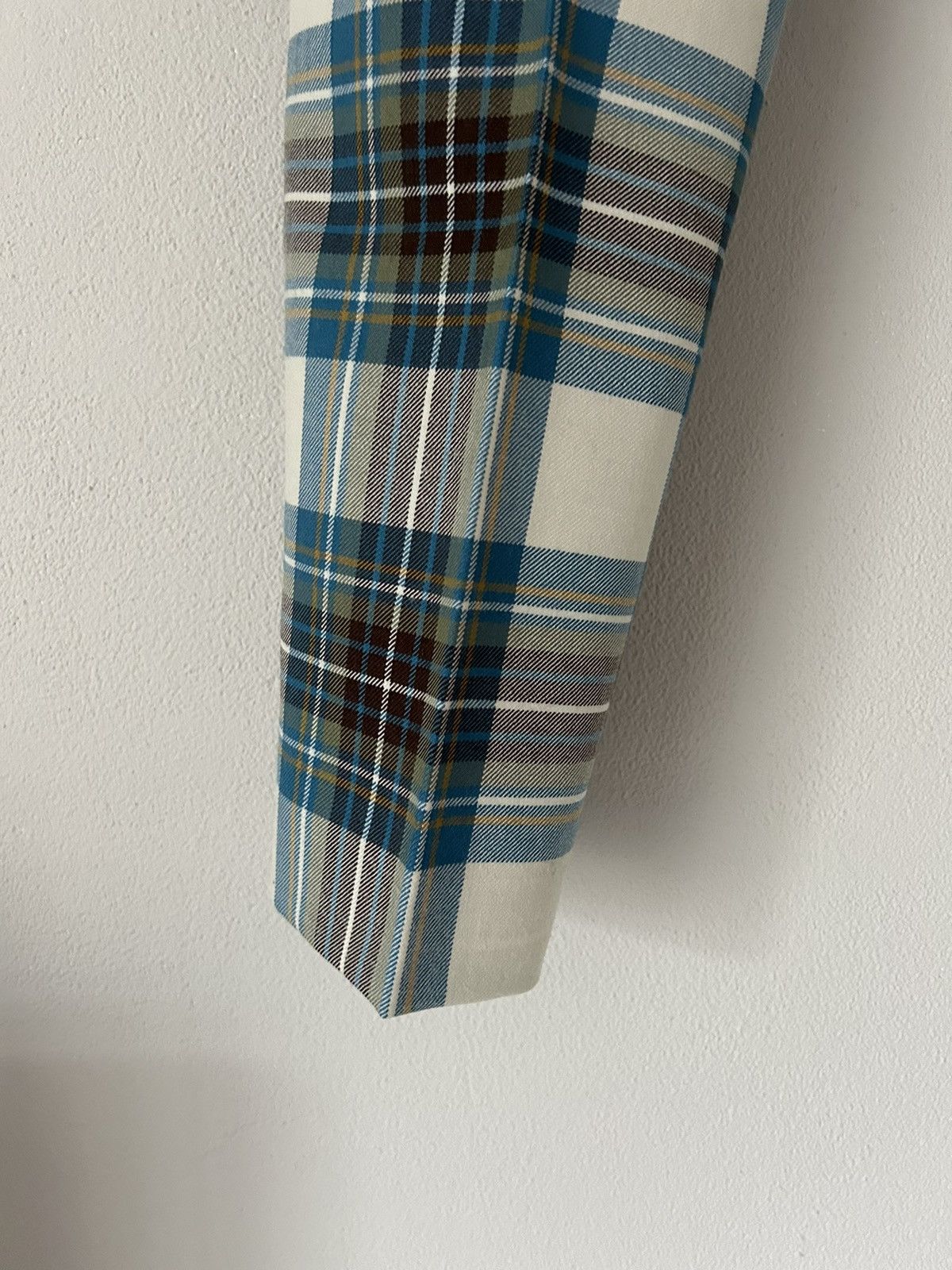 Dries Van Noten Blue Tartan Checkered Pants Size US 34 / EU 50 - 13 Thumbnail
