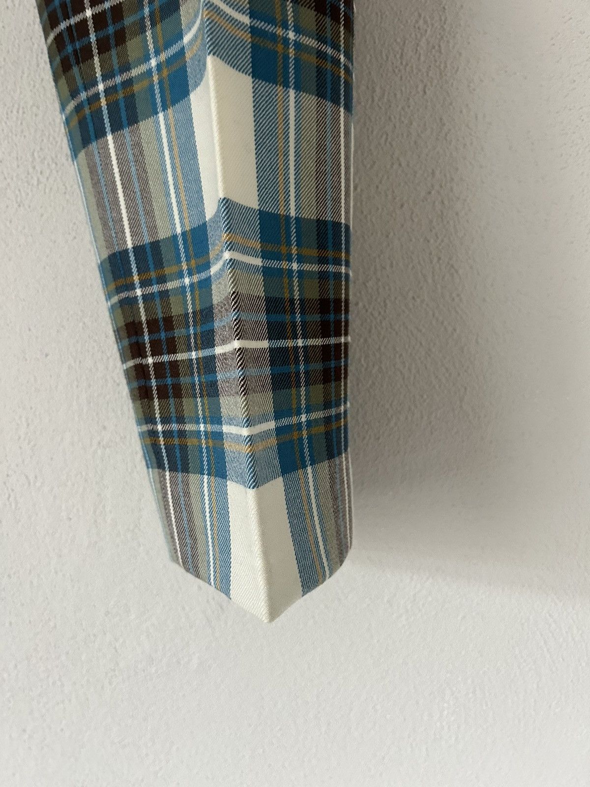 Dries Van Noten Blue Tartan Checkered Pants Size US 34 / EU 50 - 7 Thumbnail