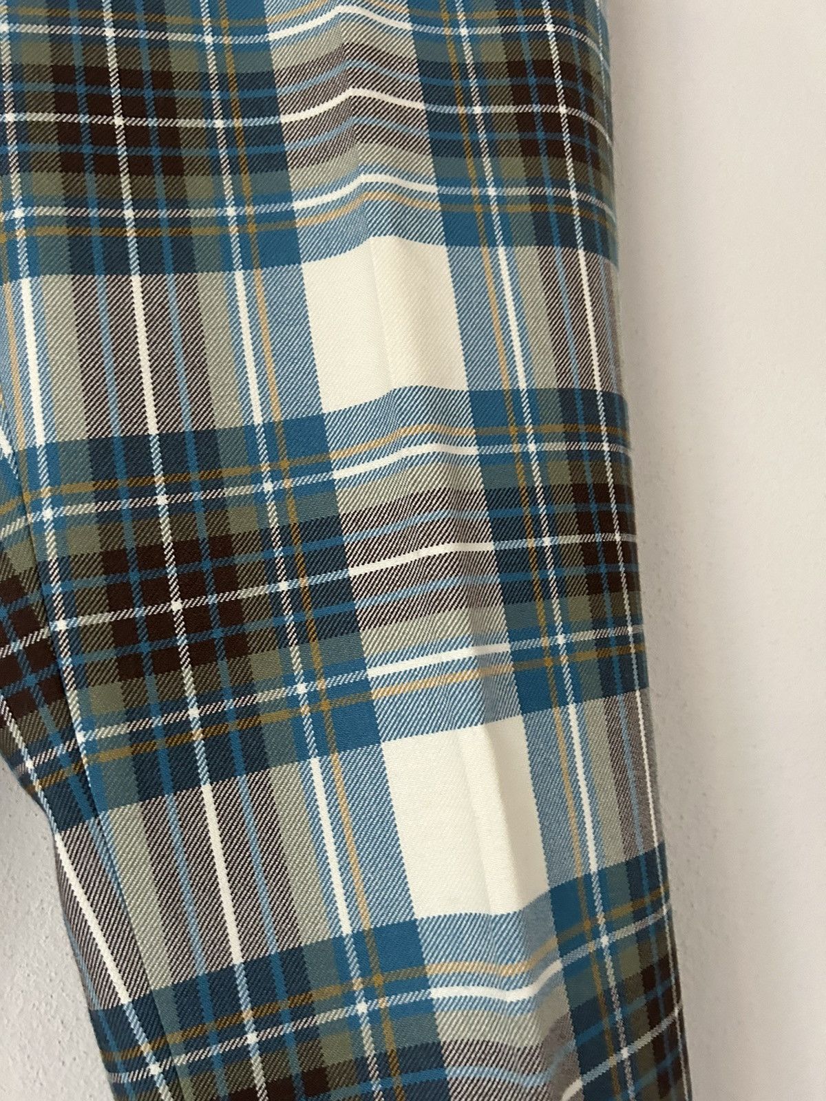 Dries Van Noten Blue Tartan Checkered Pants Size US 34 / EU 50 - 5 Thumbnail