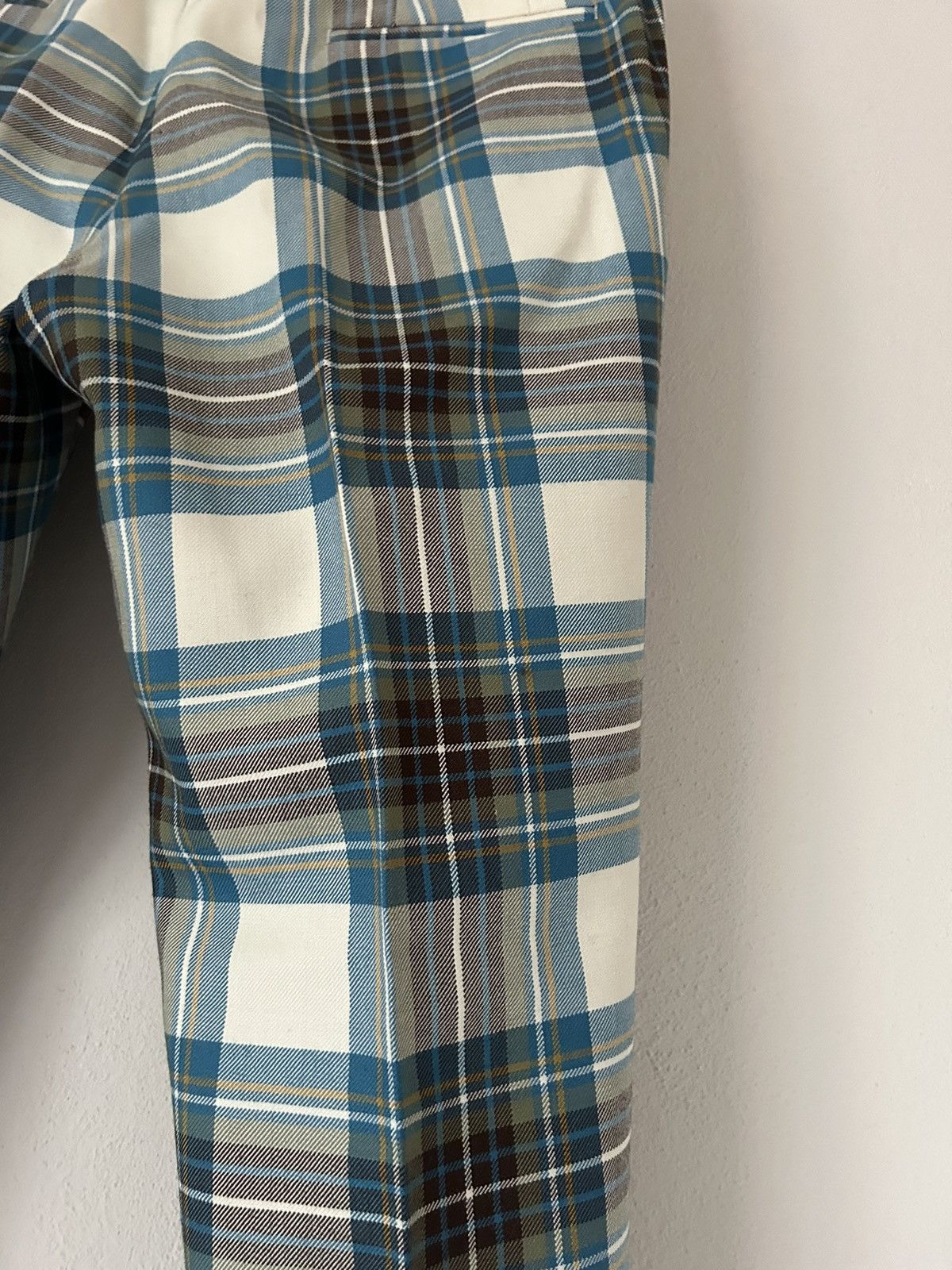 Dries Van Noten Blue Tartan Checkered Pants Size US 34 / EU 50 - 14 Thumbnail