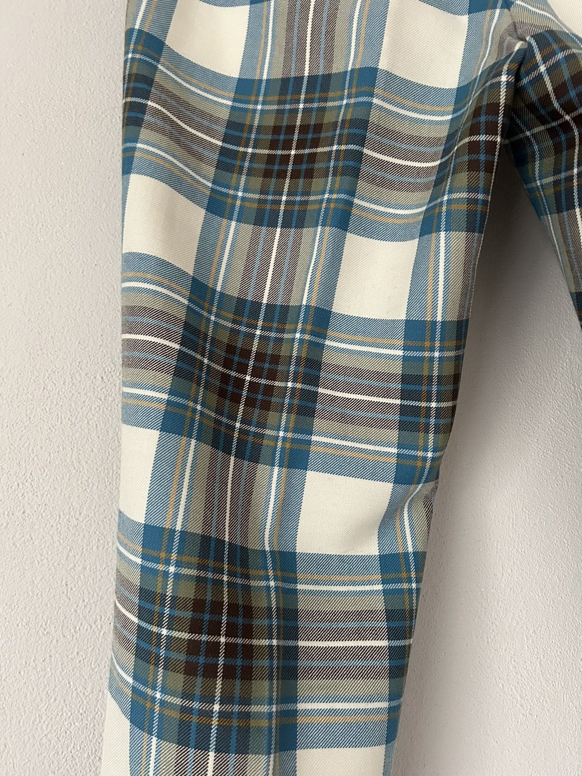 Dries Van Noten Blue Tartan Checkered Pants Size US 34 / EU 50 - 12 Thumbnail