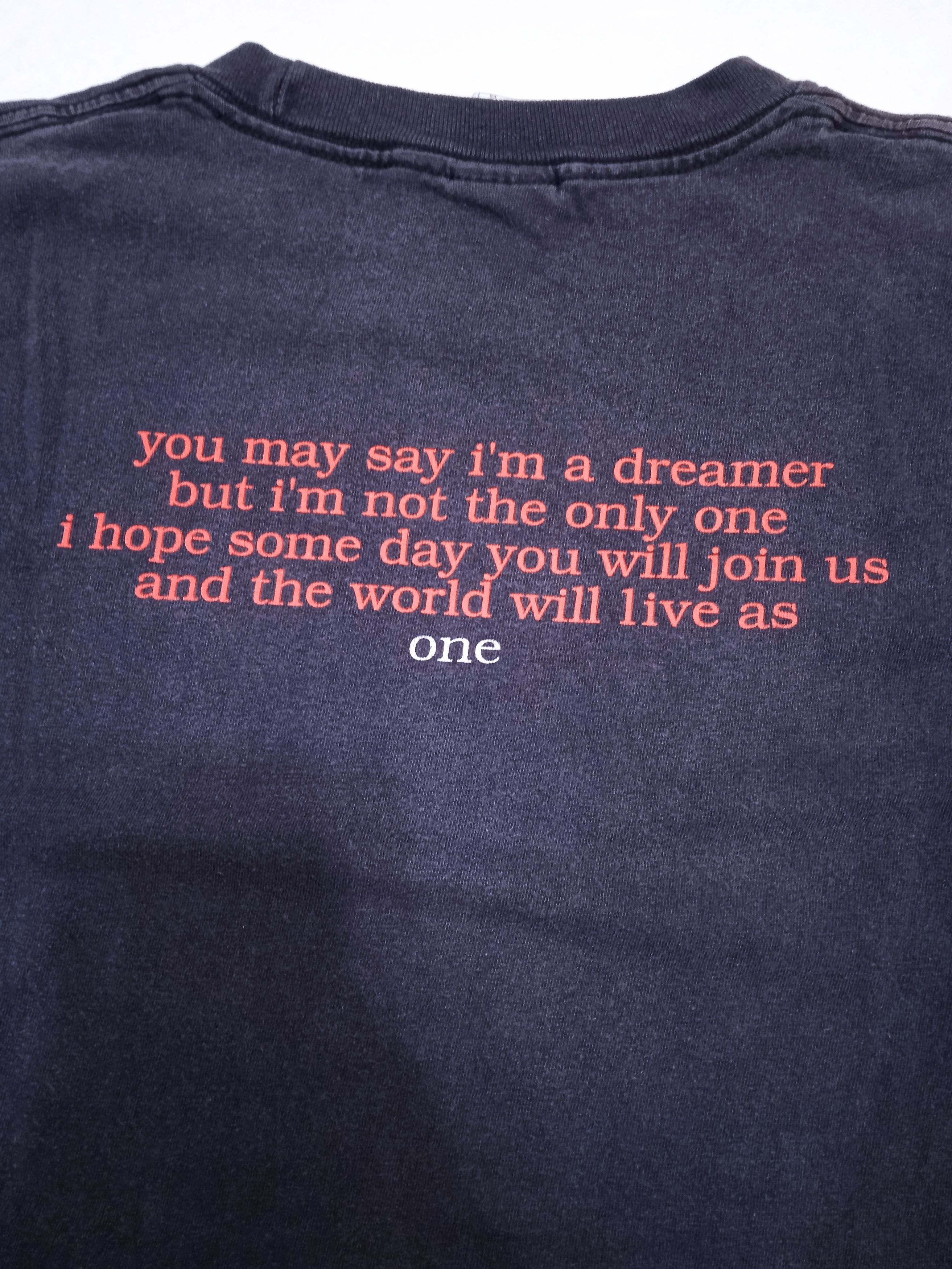 Band Tees Vintage 90s John Lennon The Beatles Bob Gruen T-Shirt Size US L / EU 52-54 / 3 - 4 Thumbnail
