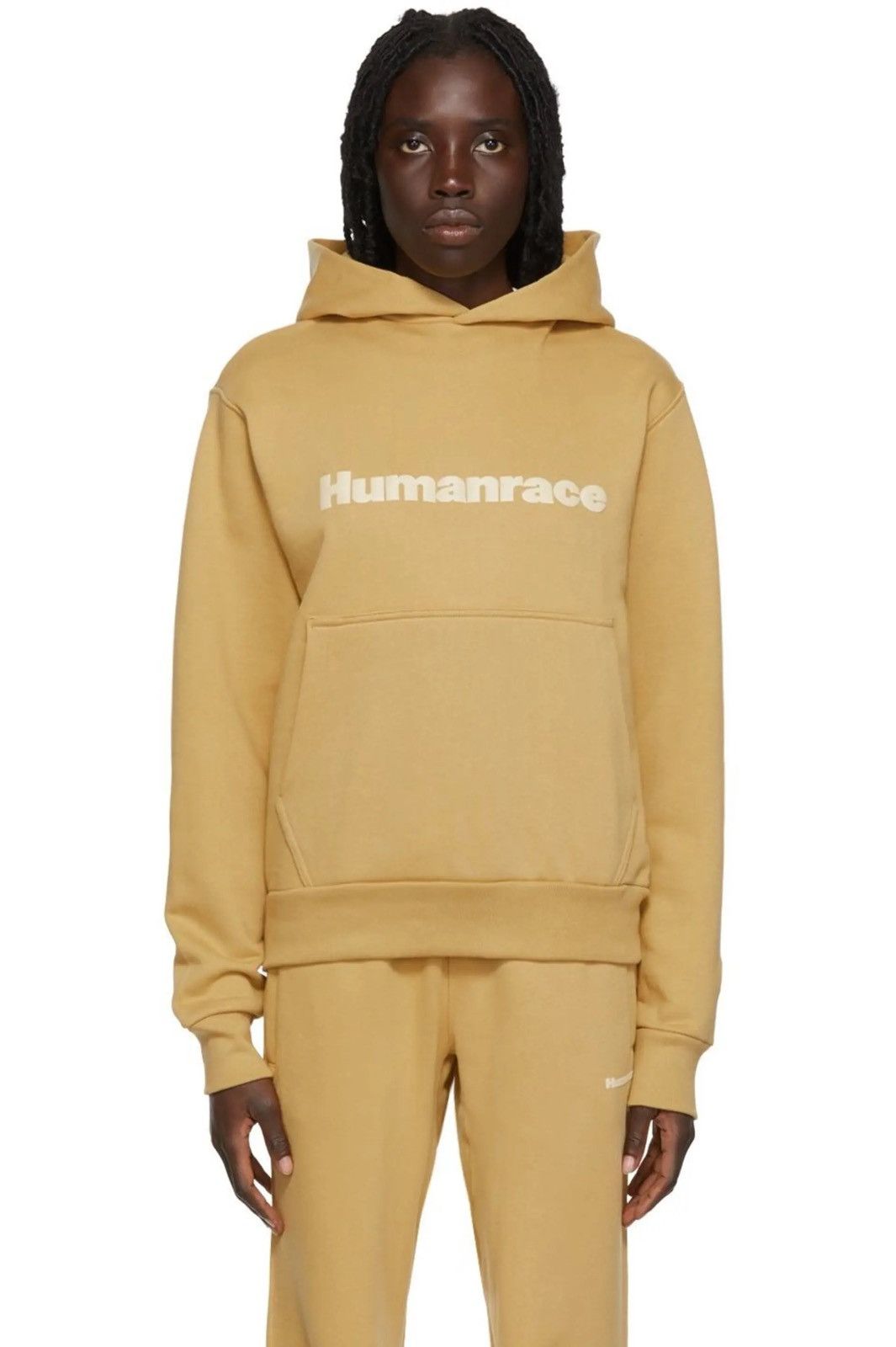Adidas Human Made Pharrell Human race x Pharrell x Adidas Tan Hoodie XL Grailed