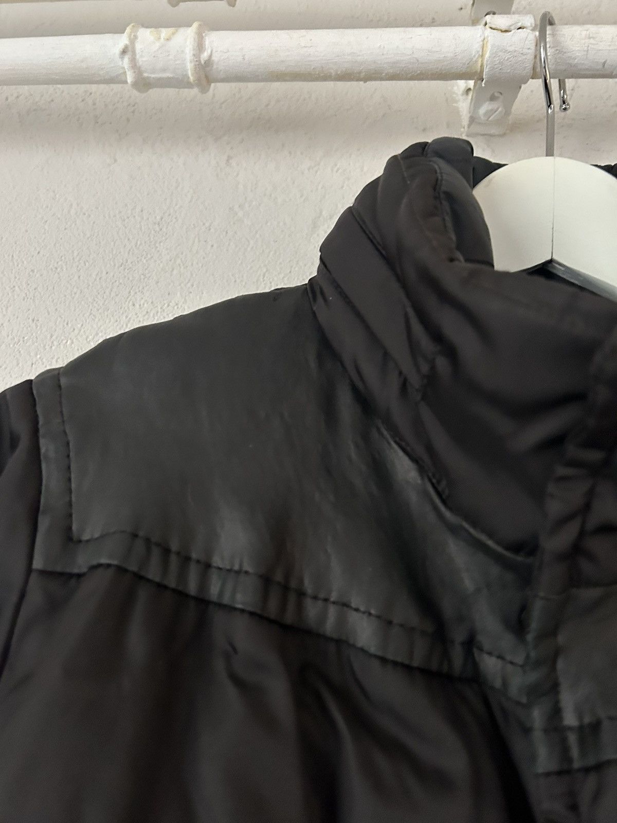 Prada Black Puffer Jacket with Lambskin Leather Inserts Size US S / EU 44-46 / 1 - 6 Thumbnail