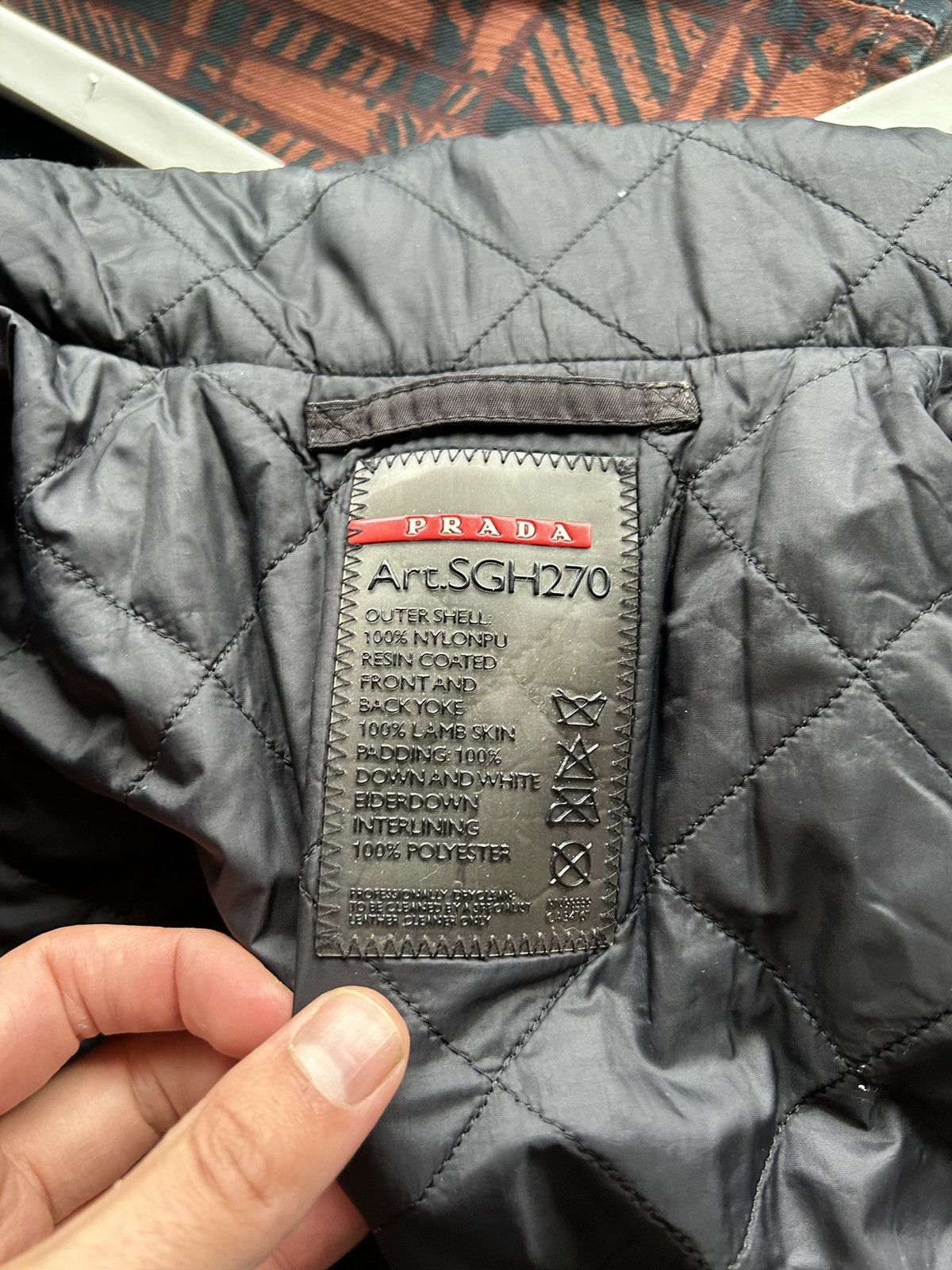 Prada Black Puffer Jacket with Lambskin Leather Inserts Size US S / EU 44-46 / 1 - 8 Thumbnail