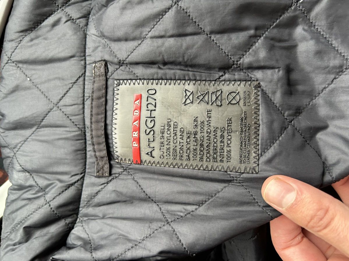Prada Black Puffer Jacket with Lambskin Leather Inserts Size US S / EU 44-46 / 1 - 13 Thumbnail