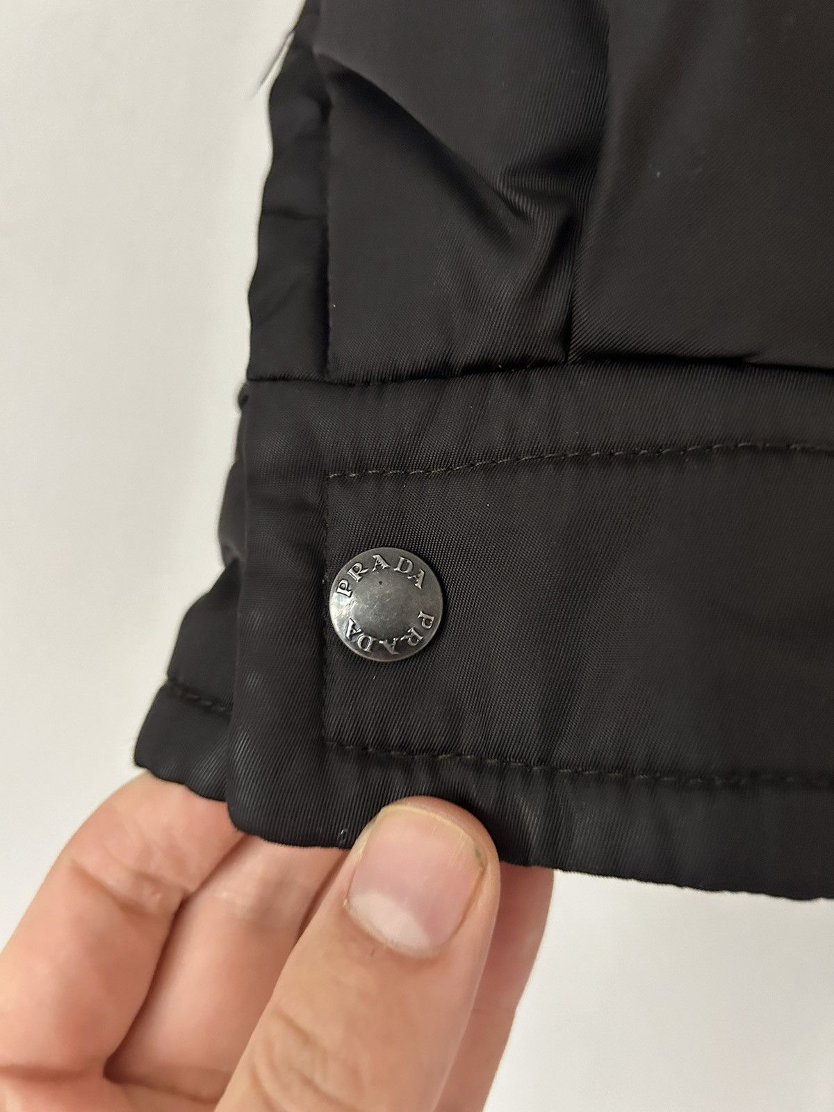 Prada Black Puffer Jacket with Lambskin Leather Inserts Size US S / EU 44-46 / 1 - 3 Thumbnail