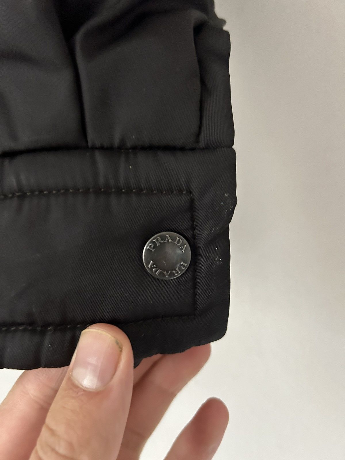 Prada Black Puffer Jacket with Lambskin Leather Inserts Size US S / EU 44-46 / 1 - 4 Thumbnail