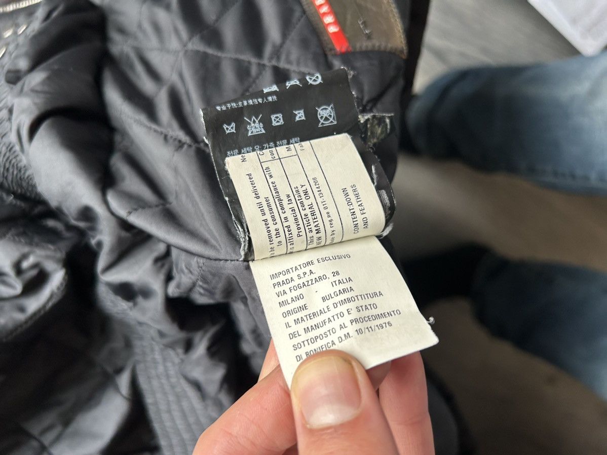 Prada Black Puffer Jacket with Lambskin Leather Inserts Size US S / EU 44-46 / 1 - 12 Thumbnail