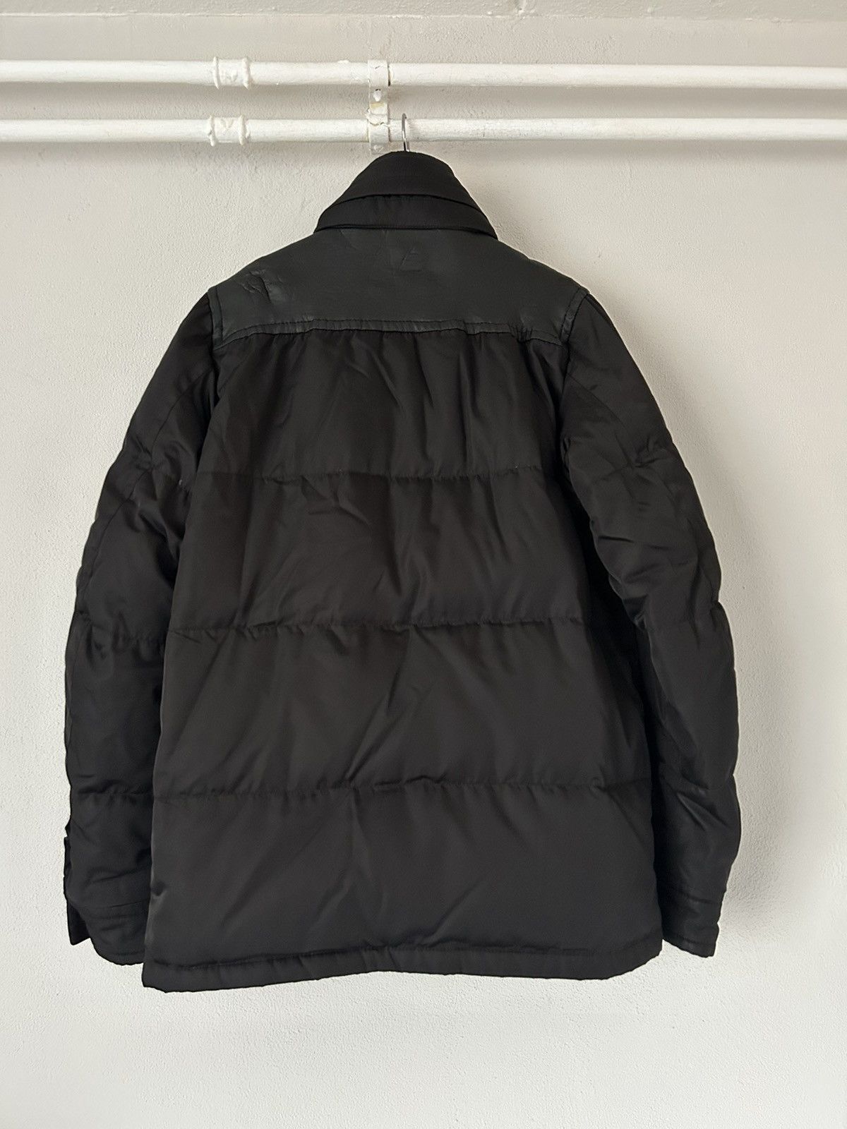 Prada Black Puffer Jacket with Lambskin Leather Inserts Size US S / EU 44-46 / 1 - 2 Thumbnail