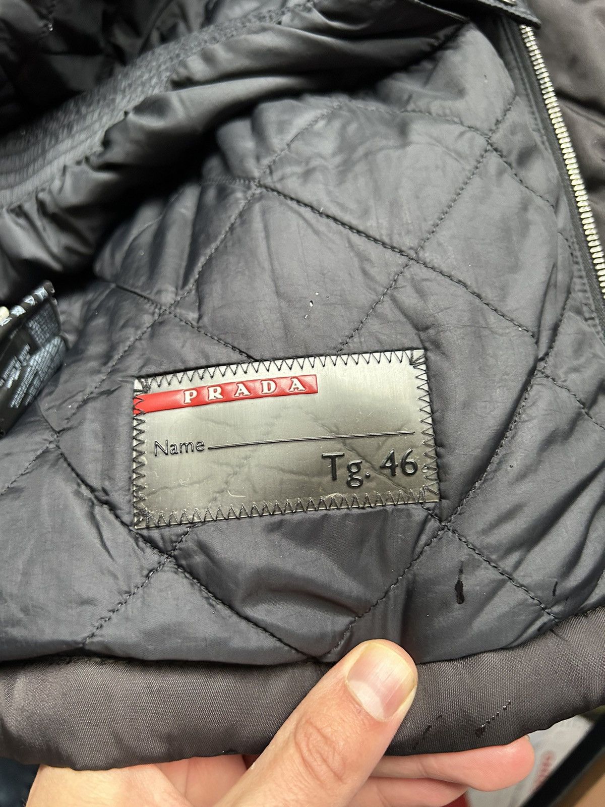 Prada Black Puffer Jacket with Lambskin Leather Inserts Size US S / EU 44-46 / 1 - 9 Thumbnail