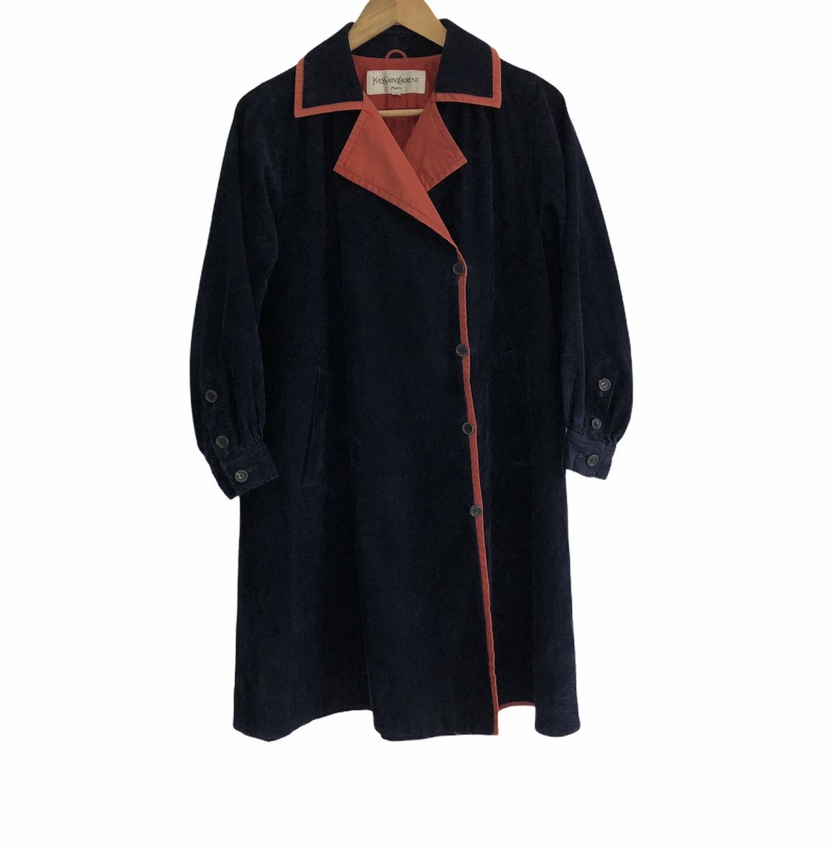 Yves Saint Laurent 🔥BEST OFFER🔥Yves Saint Laurent Paris Corduroy Trench Coat Size US M / EU 48-50 / 2 - 2 Thumbnail