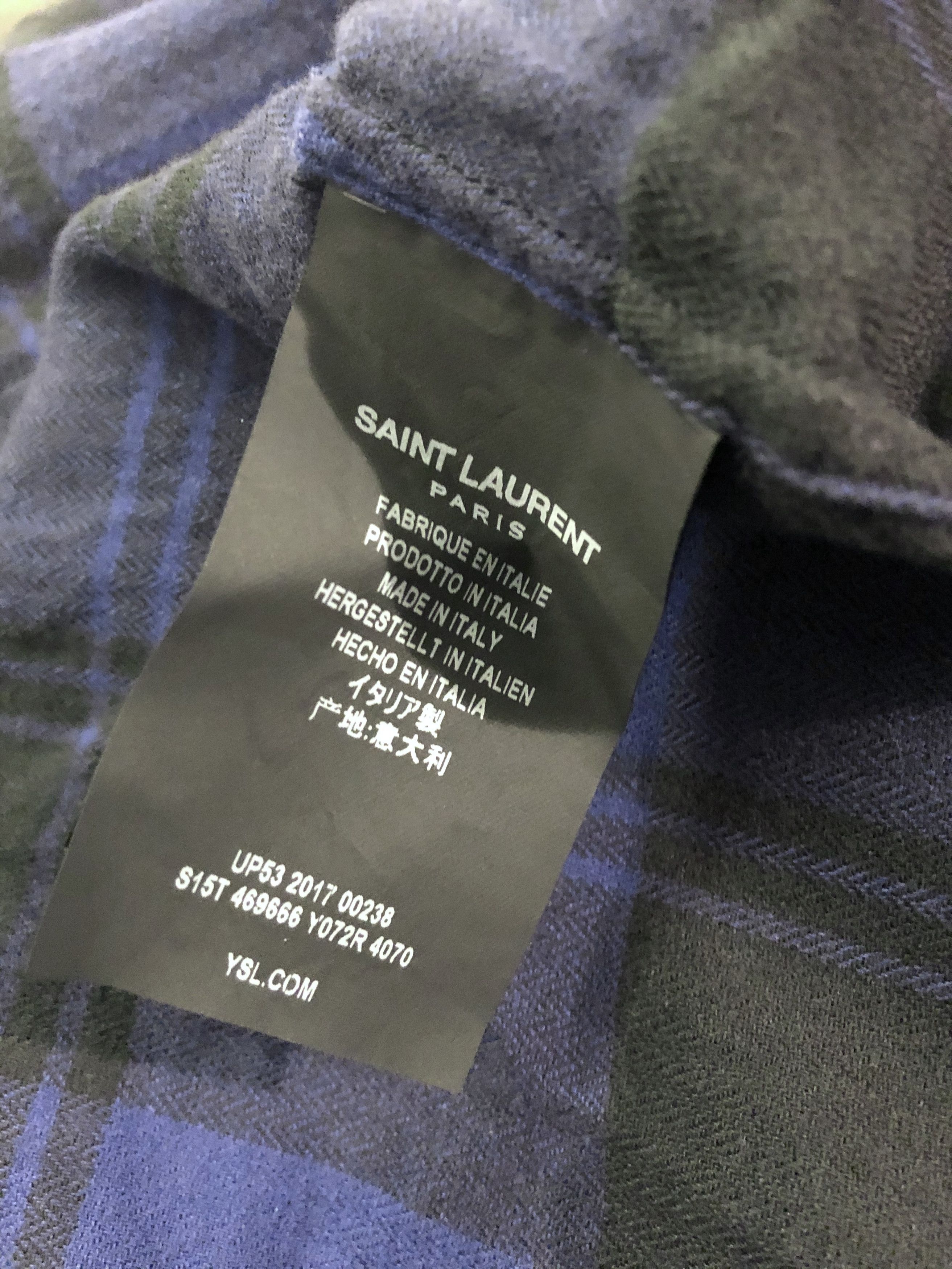 Saint Laurent Paris Checked Shirt Size US XS / EU 42 / 0 - 9 Thumbnail