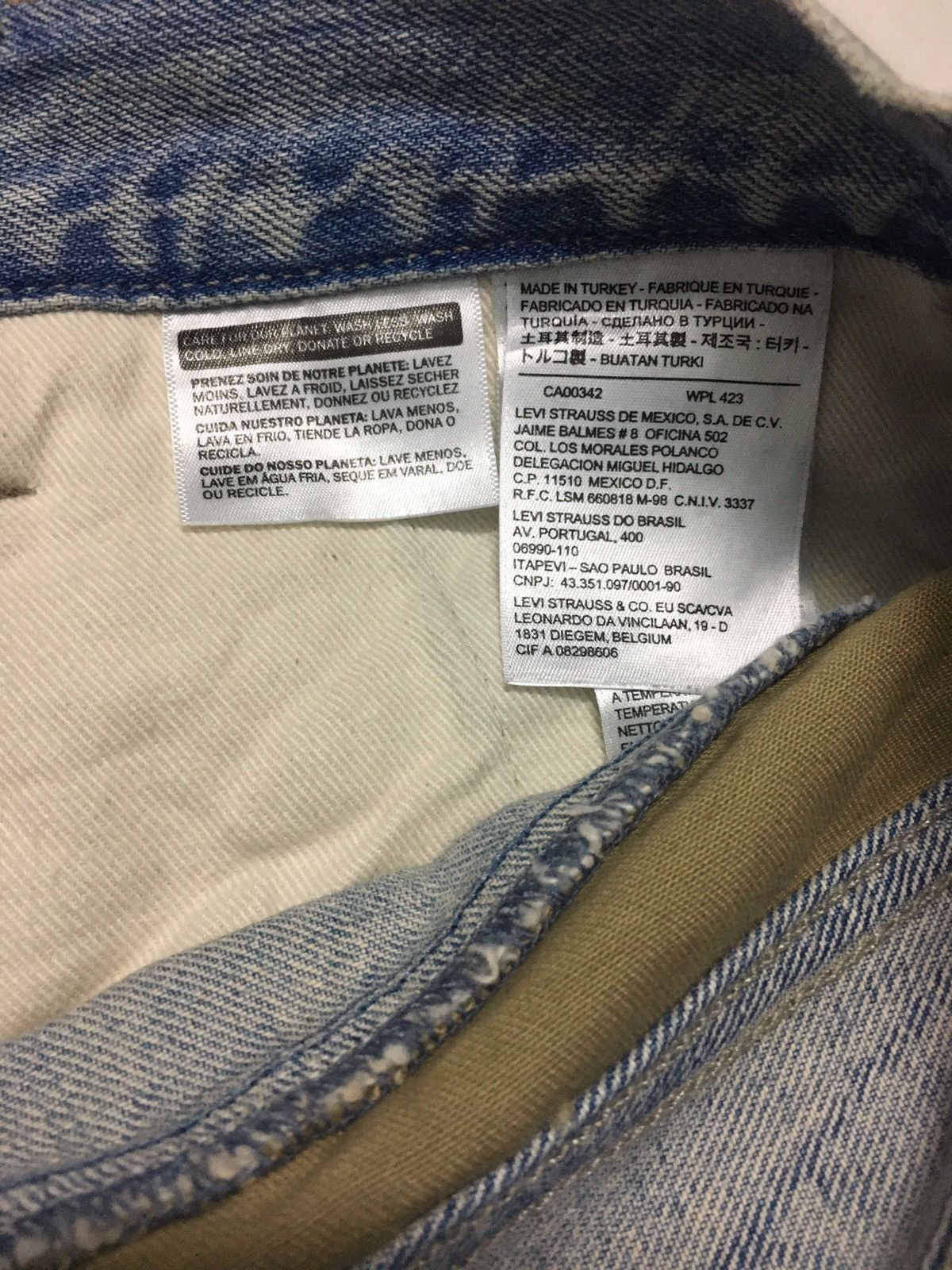 Levi's × Levi's Vintage Clothing × Vintage FLARED🔥VINTAGE LEVIS PATCHWORK POCKET DENIM JEANS PANTS Size US 34 / EU 50 - 10 Thumbnail