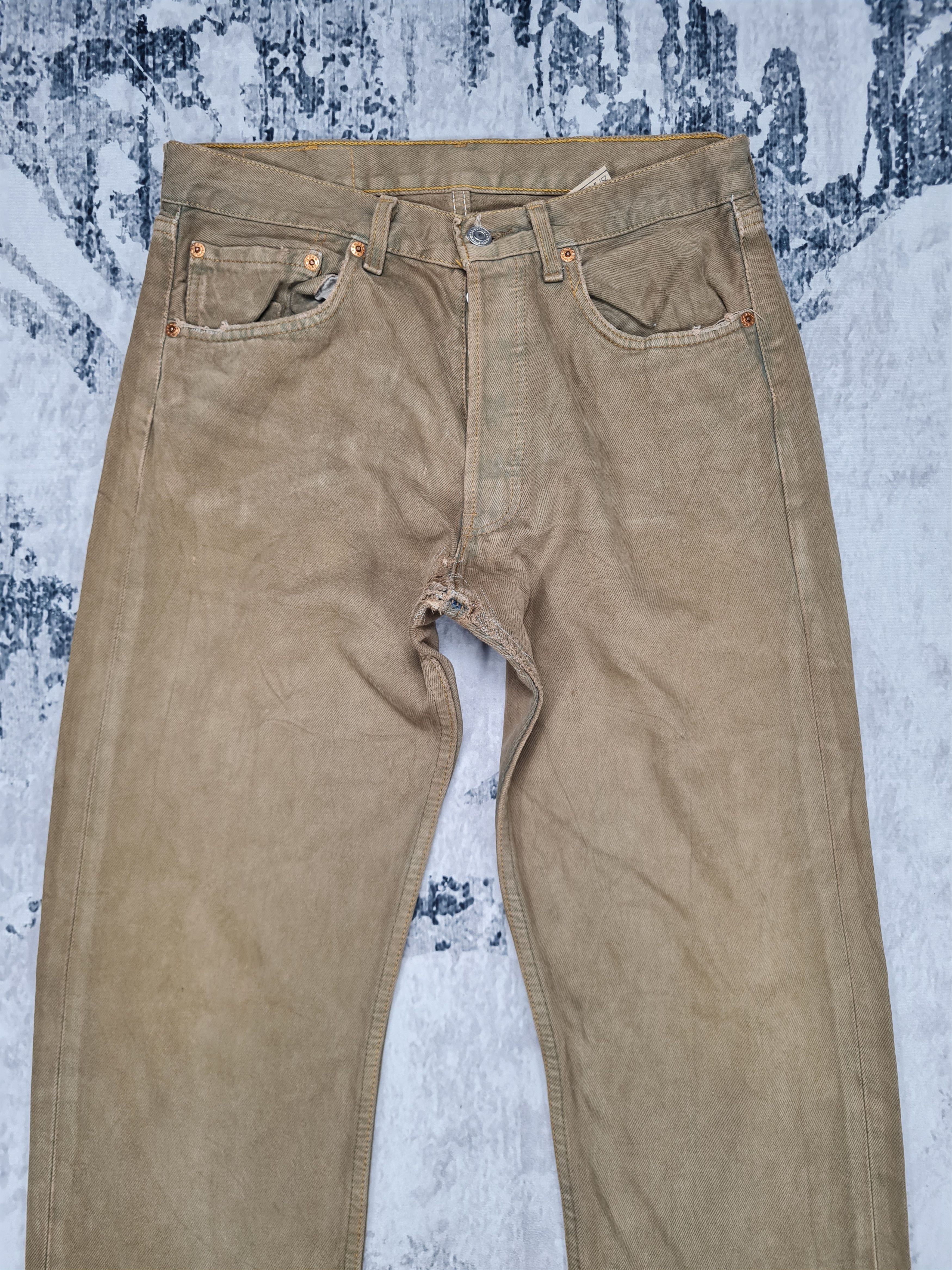Levi's Vtg LEVIS 501 Brown Faded Distressed Size 31X34 Jeans L0238 Size US 31 - 4 Thumbnail
