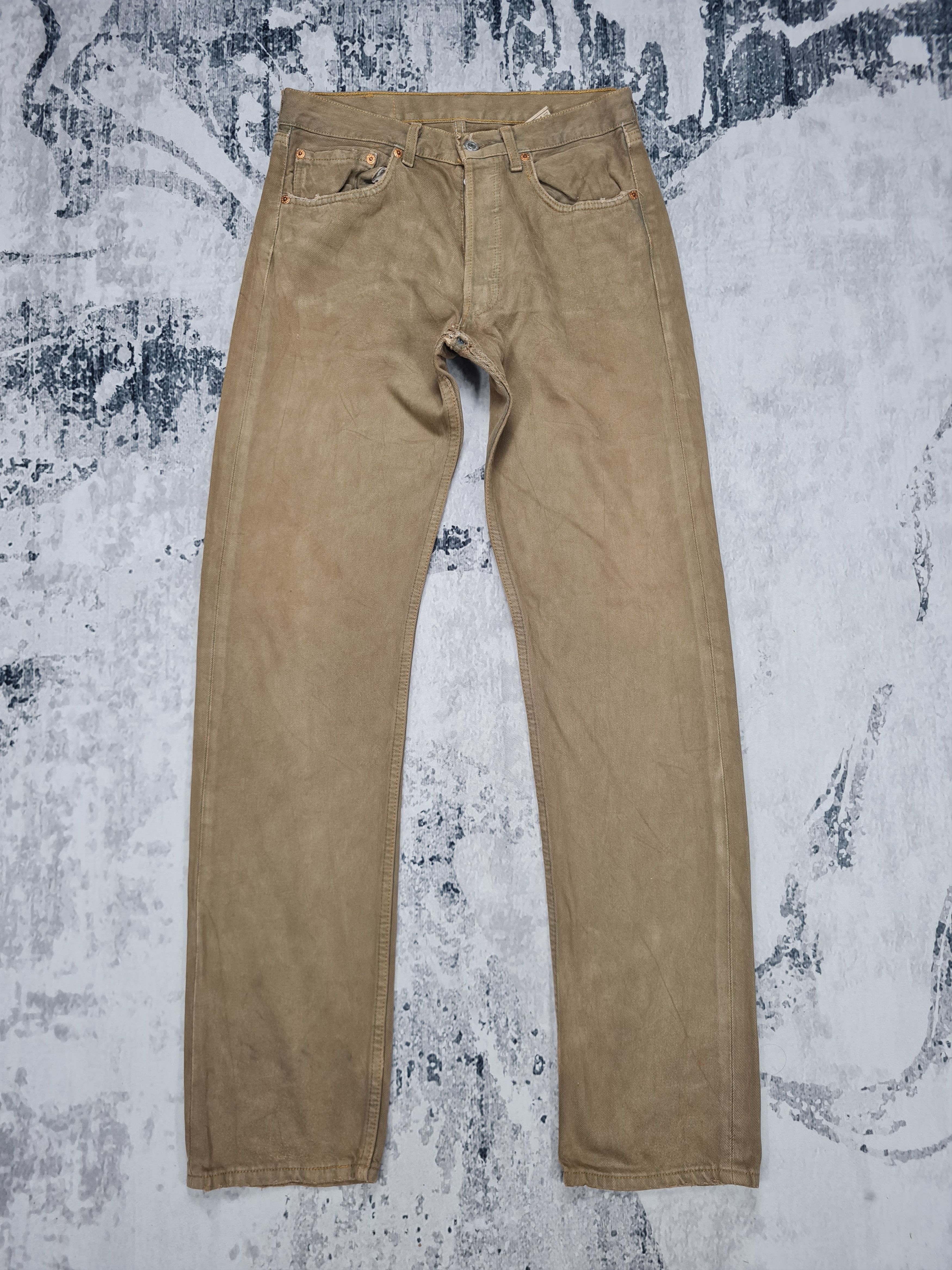 Levi's Vtg LEVIS 501 Brown Faded Distressed Size 31X34 Jeans L0238 Size US 31 - 1 Thumbnail