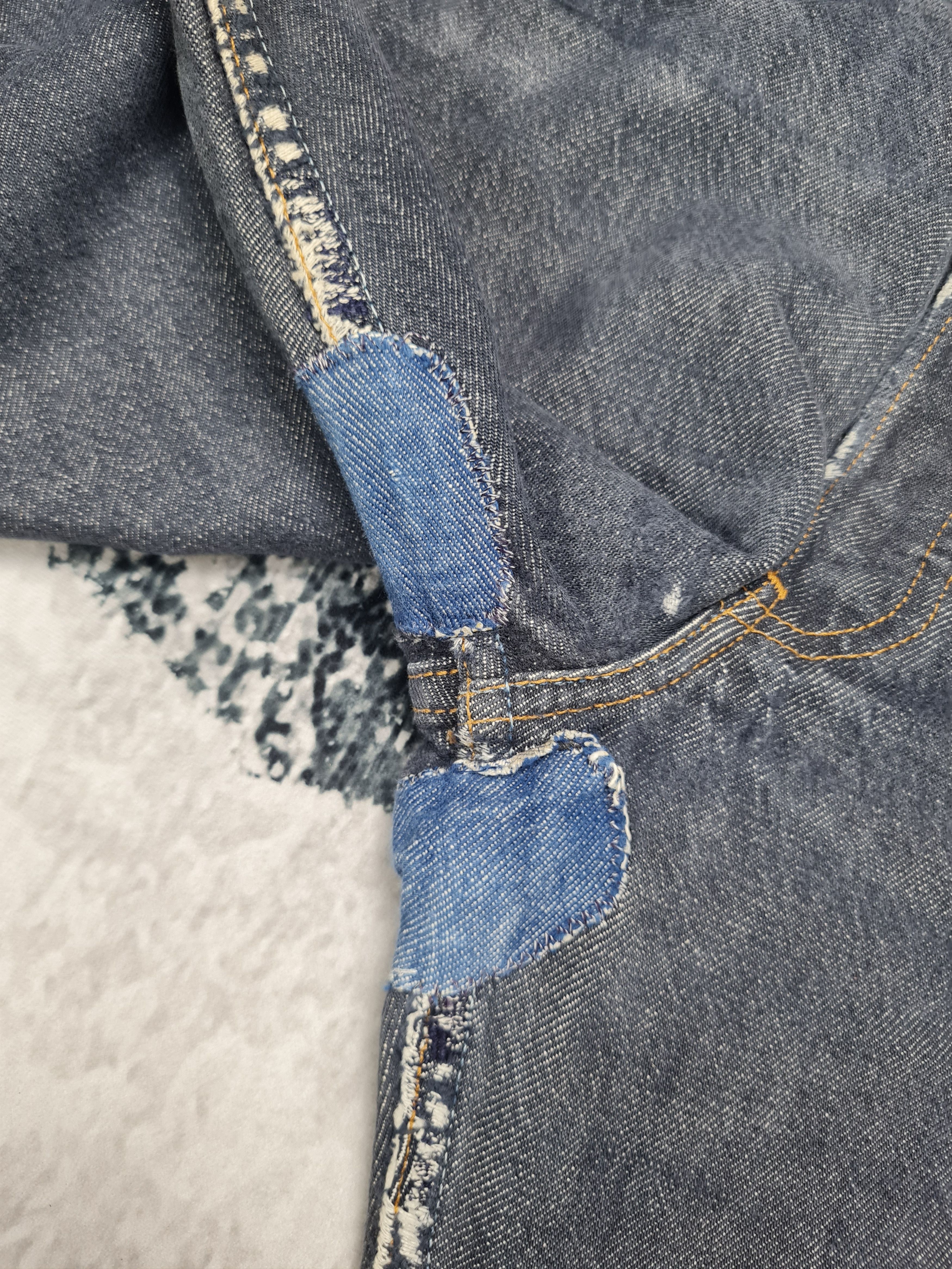 Levi's Vintage LEVIS 501 Distressed Ripped Dark Blue 30X32 L0192 Size US 30 / EU 46 - 8 Thumbnail