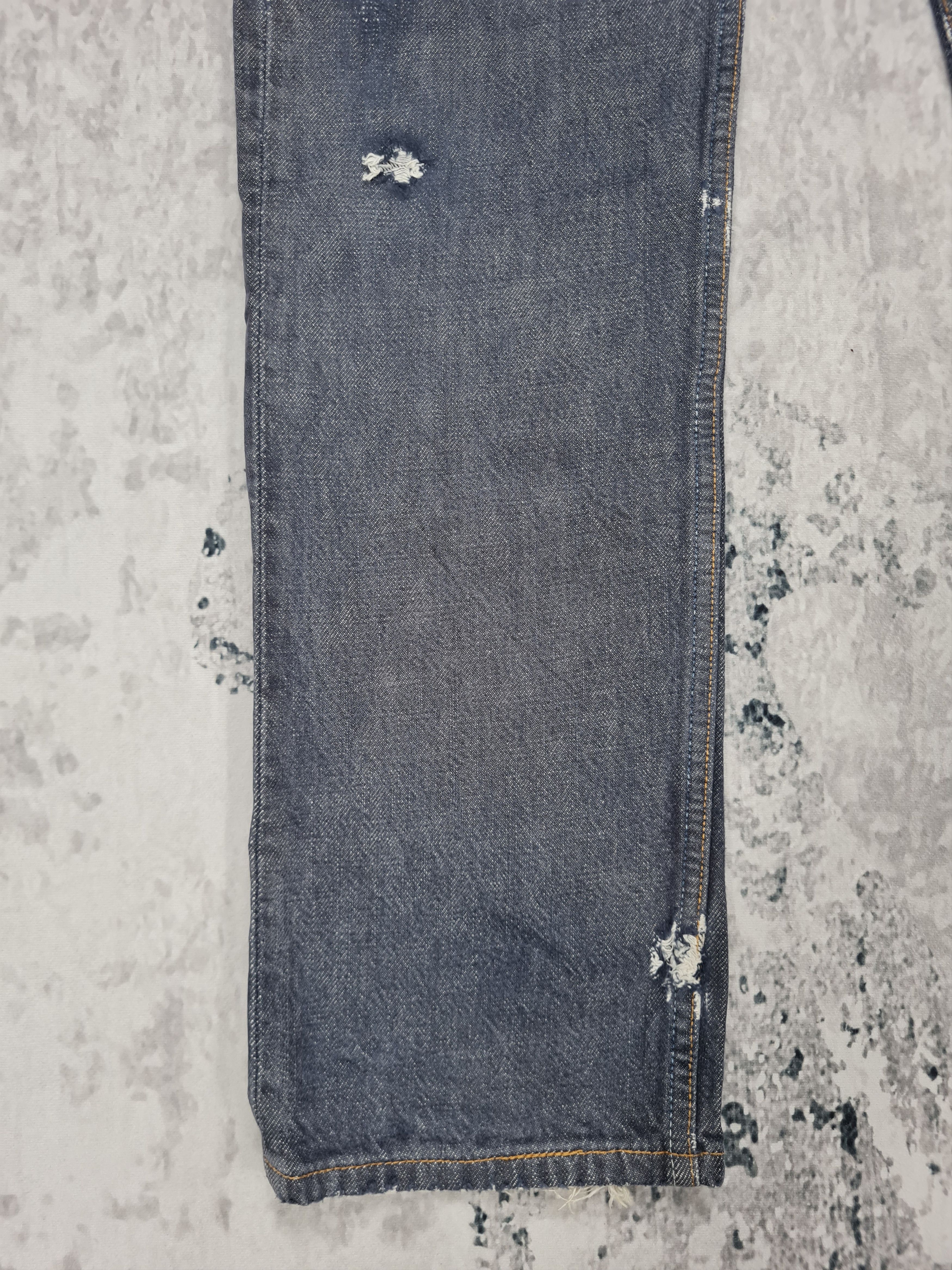 Levi's Vintage LEVIS 501 Distressed Ripped Dark Blue 30X32 L0192 Size US 30 / EU 46 - 5 Thumbnail