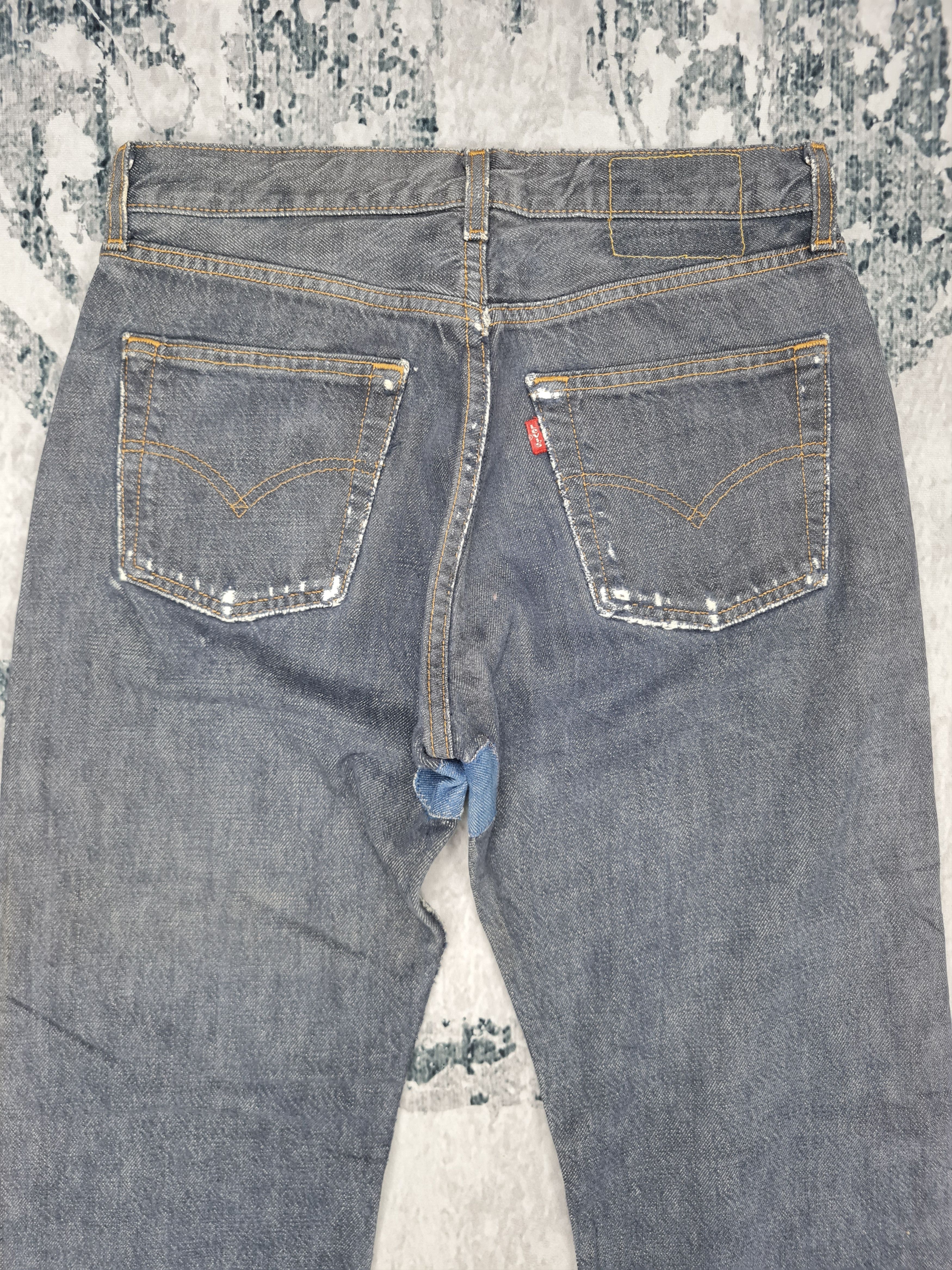 Levi's Vintage LEVIS 501 Distressed Ripped Dark Blue 30X32 L0192 Size US 30 / EU 46 - 4 Thumbnail