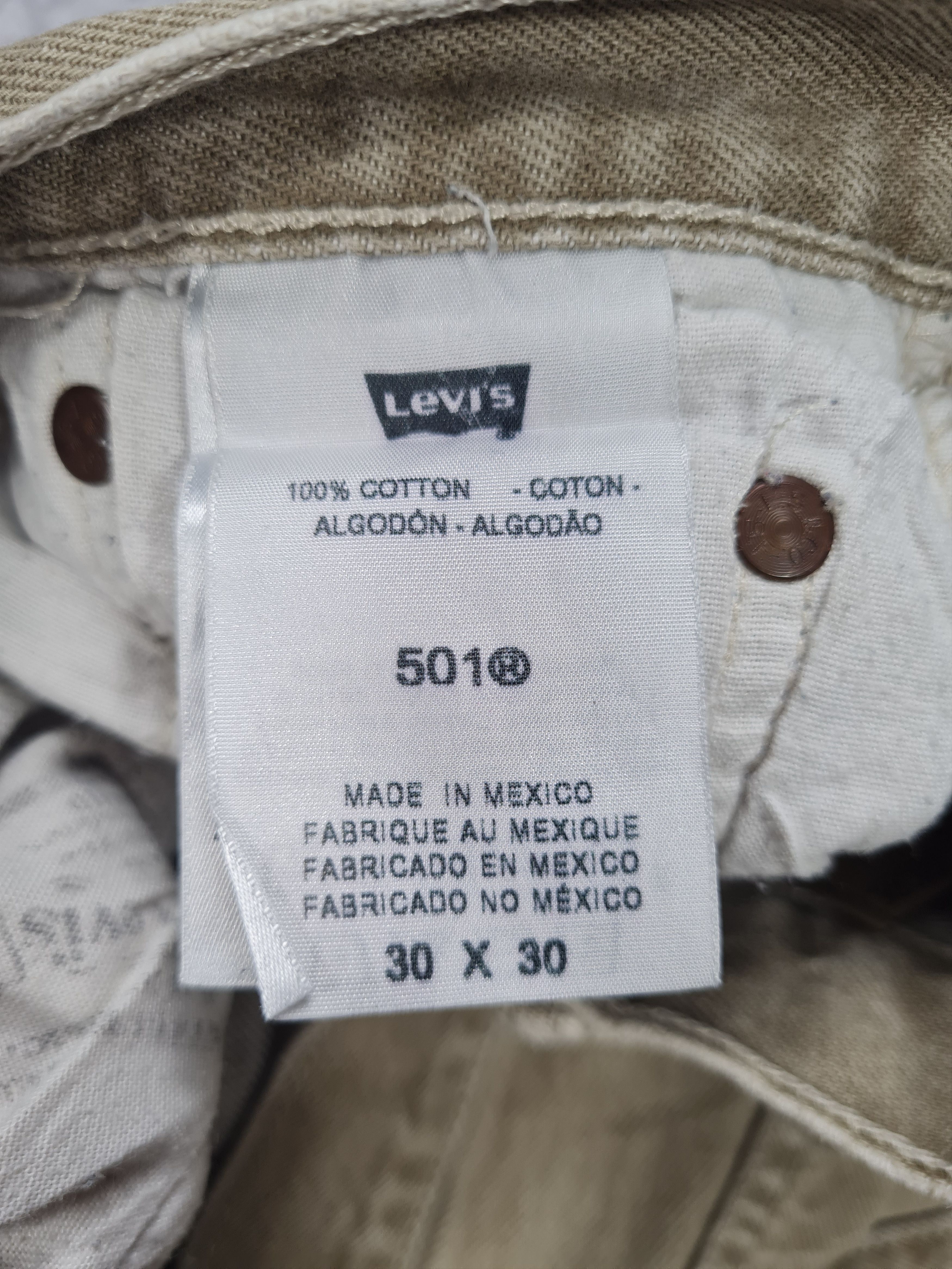 Levi's Vintage LEVIS 501 Sun Faded Cream Size 30X29 Jeans L0217 Size US 30 / EU 46 - 10 Thumbnail