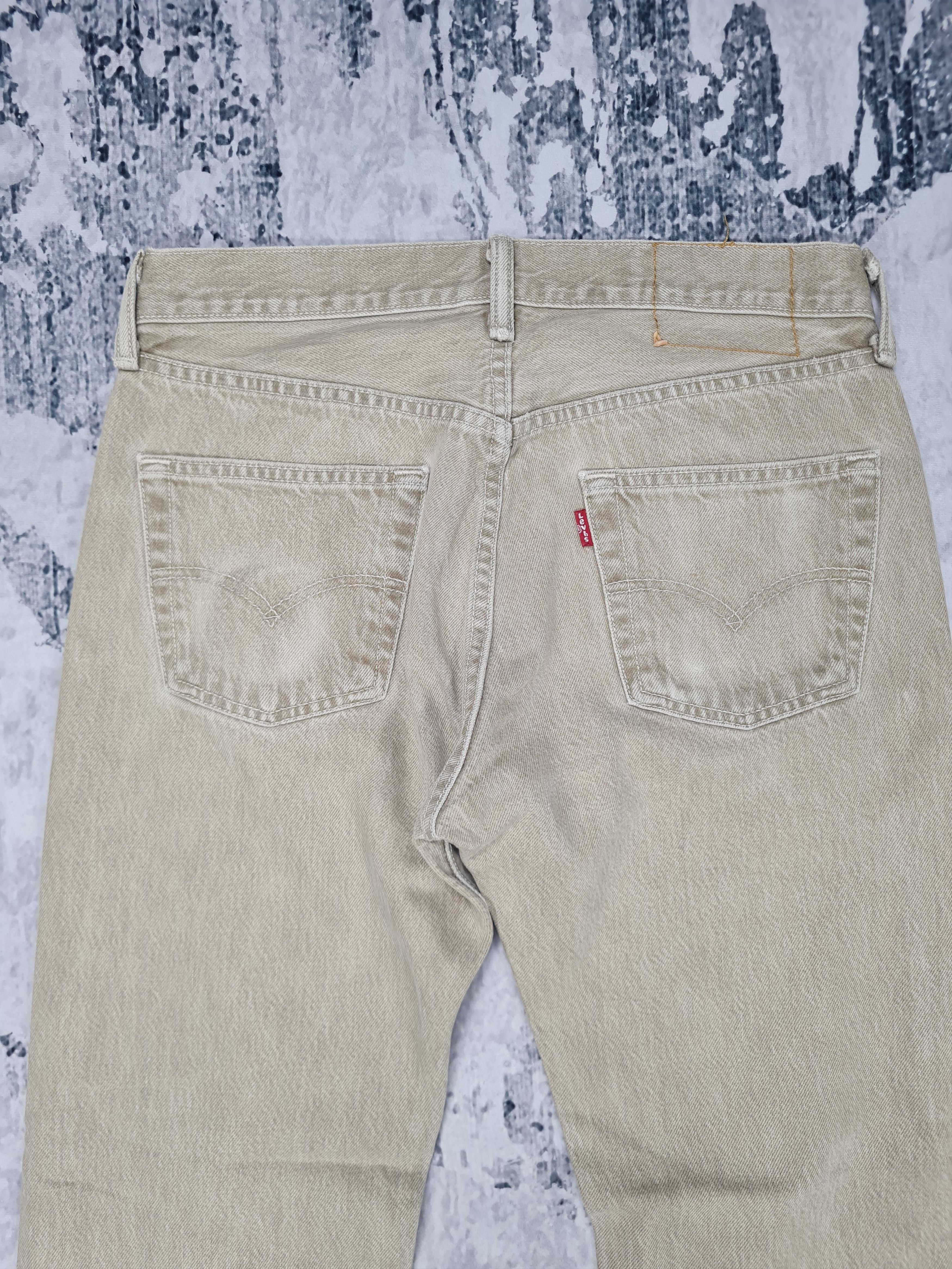 Levi's Vintage LEVIS 501 Sun Faded Cream Size 30X29 Jeans L0217 Size US 30 / EU 46 - 6 Thumbnail