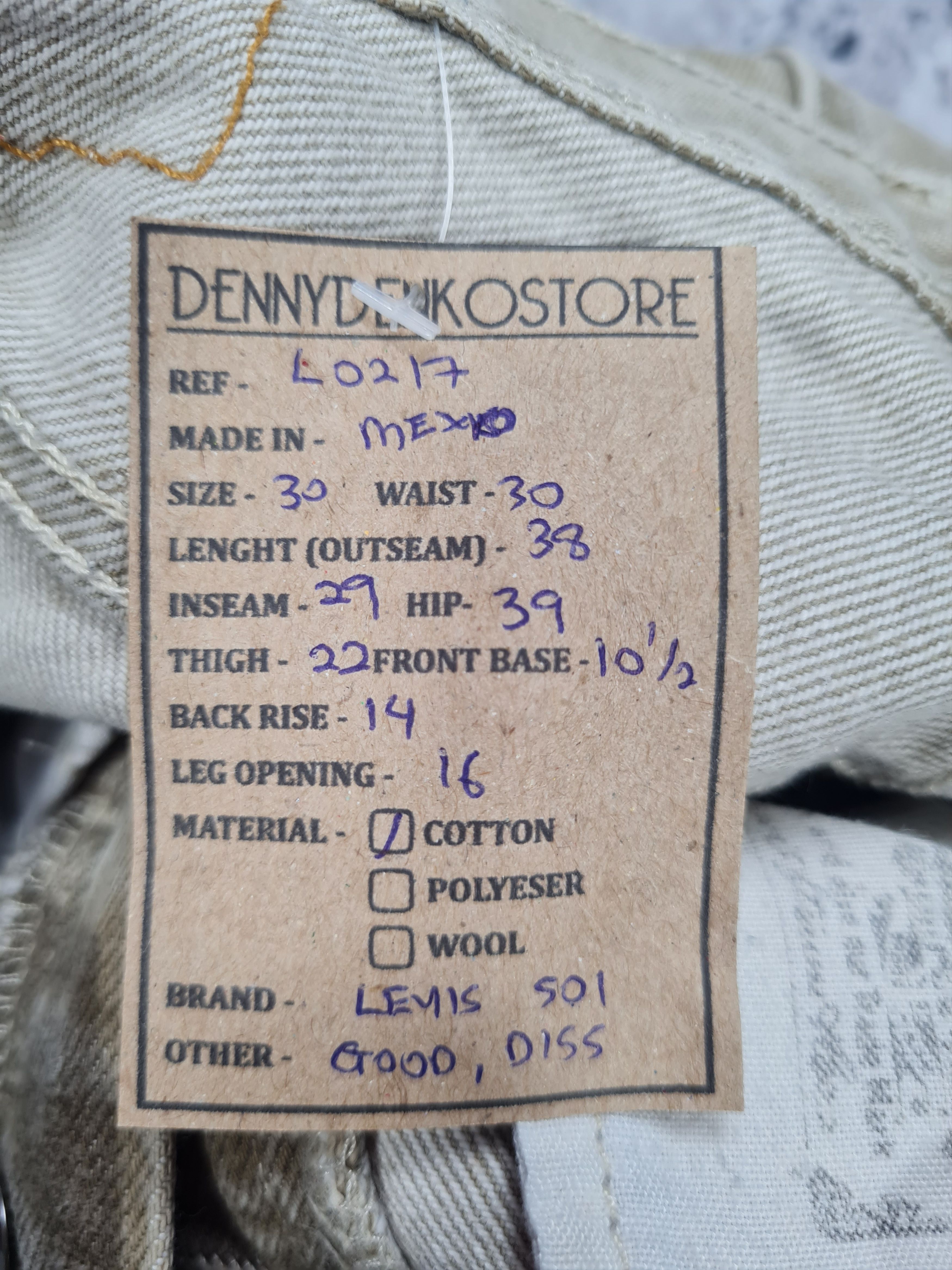 Levi's Vintage LEVIS 501 Sun Faded Cream Size 30X29 Jeans L0217 Size US 30 / EU 46 - 11 Thumbnail