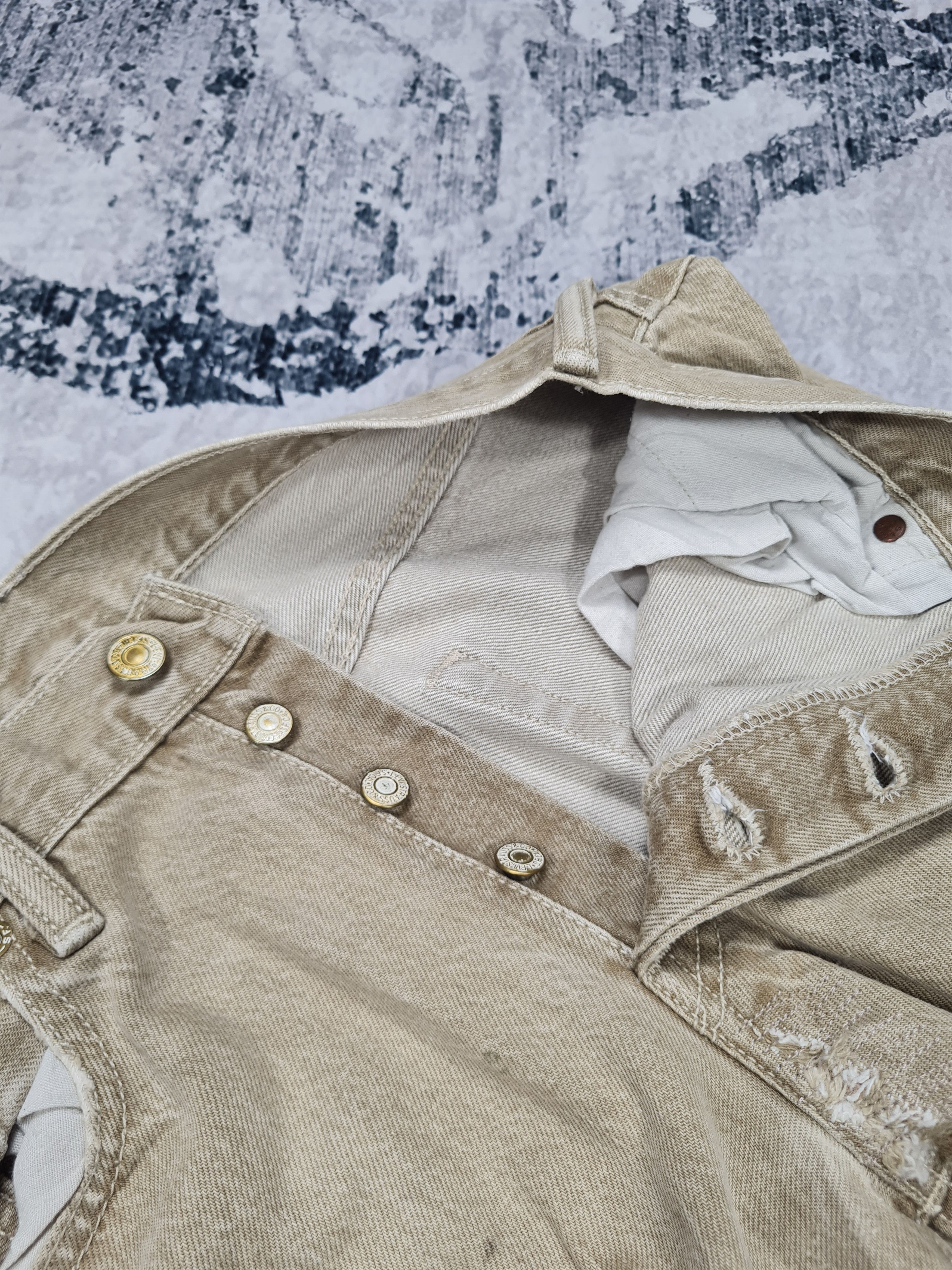 Levi's Vintage LEVIS 501 Sun Faded Cream Size 30X29 Jeans L0217 Size US 30 / EU 46 - 9 Thumbnail