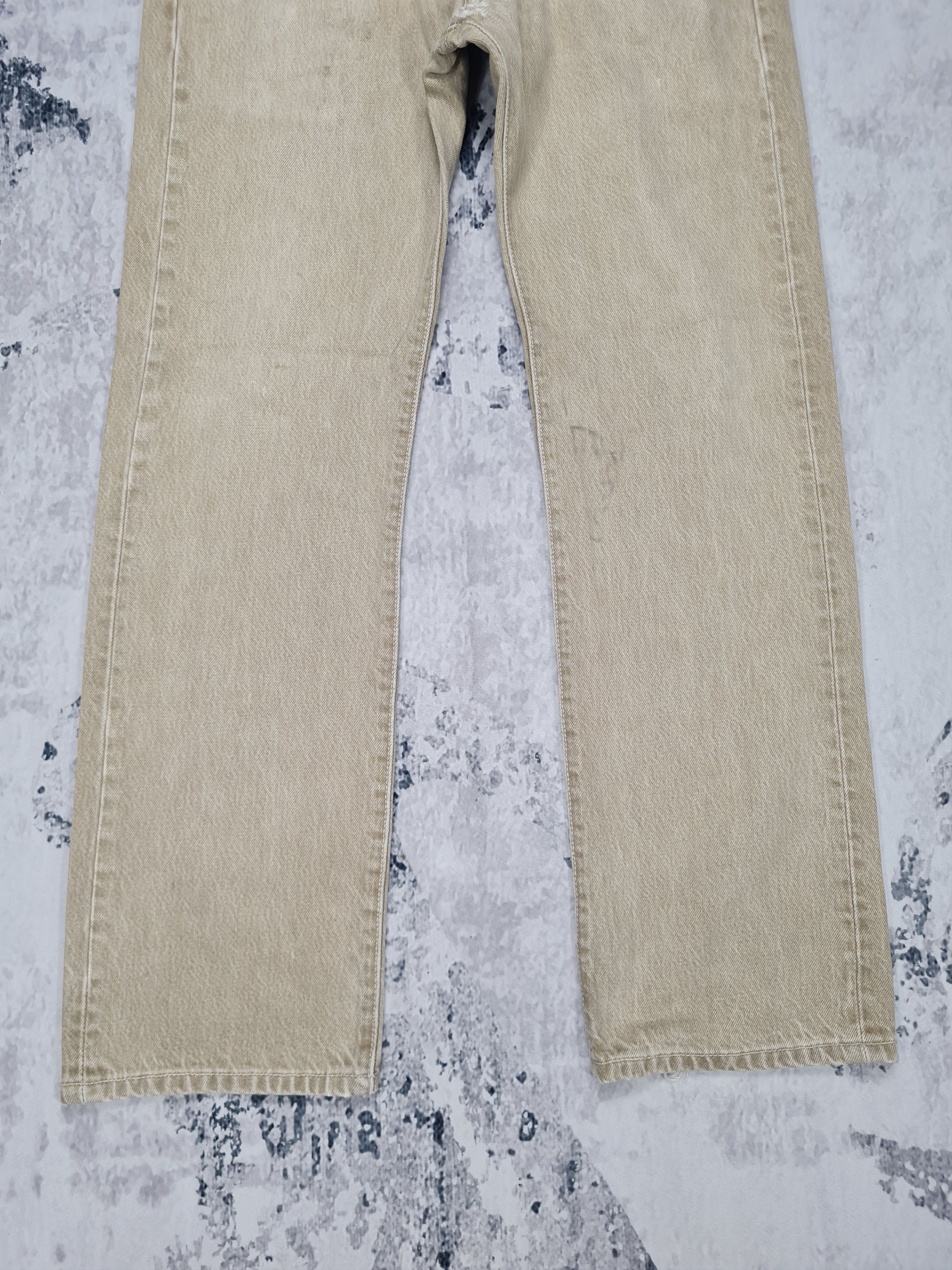 Levi's Vintage LEVIS 501 Sun Faded Cream Size 30X29 Jeans L0217 Size US 30 / EU 46 - 3 Thumbnail