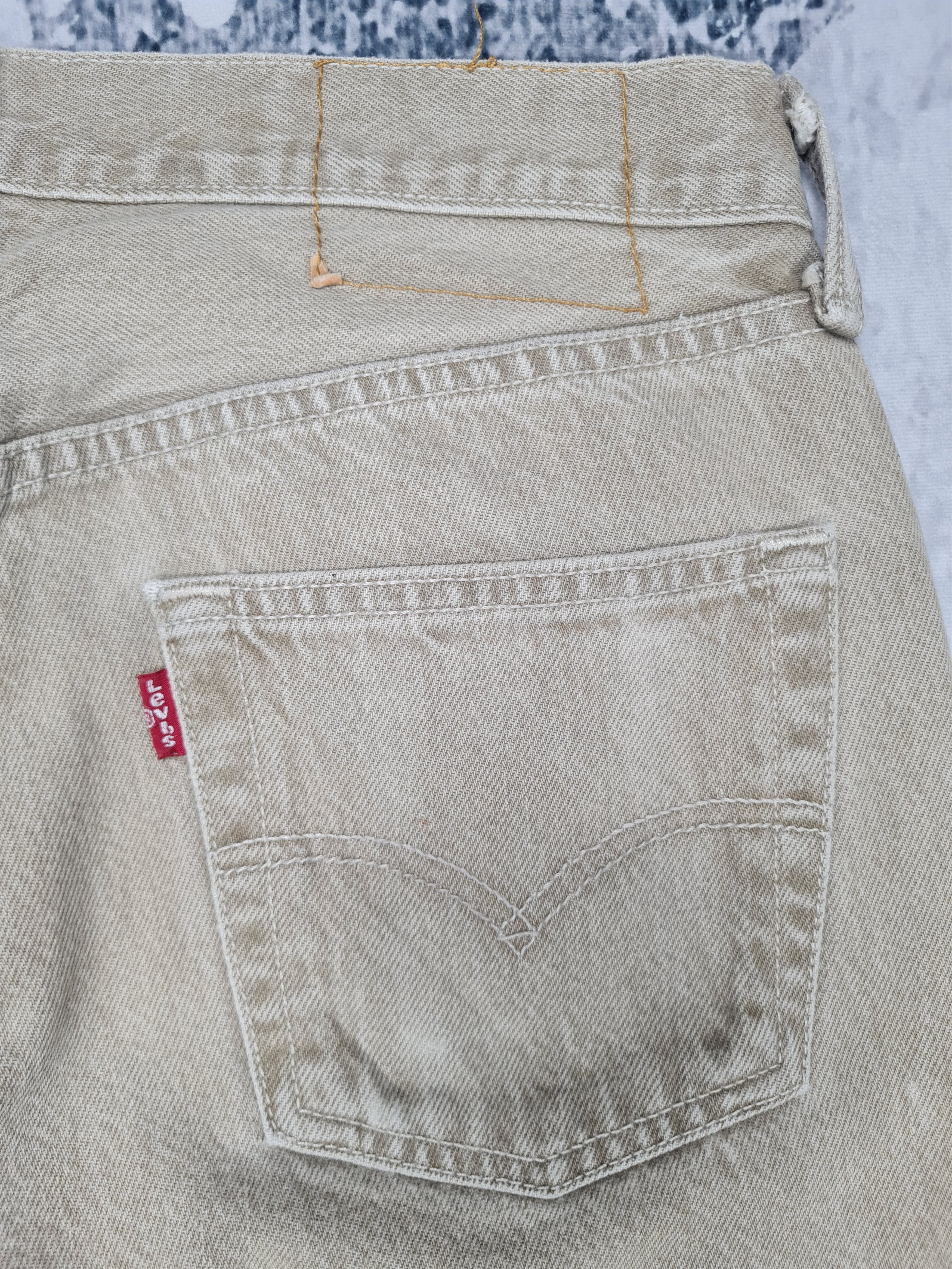 Levi's Vintage LEVIS 501 Sun Faded Cream Size 30X29 Jeans L0217 Size US 30 / EU 46 - 7 Thumbnail