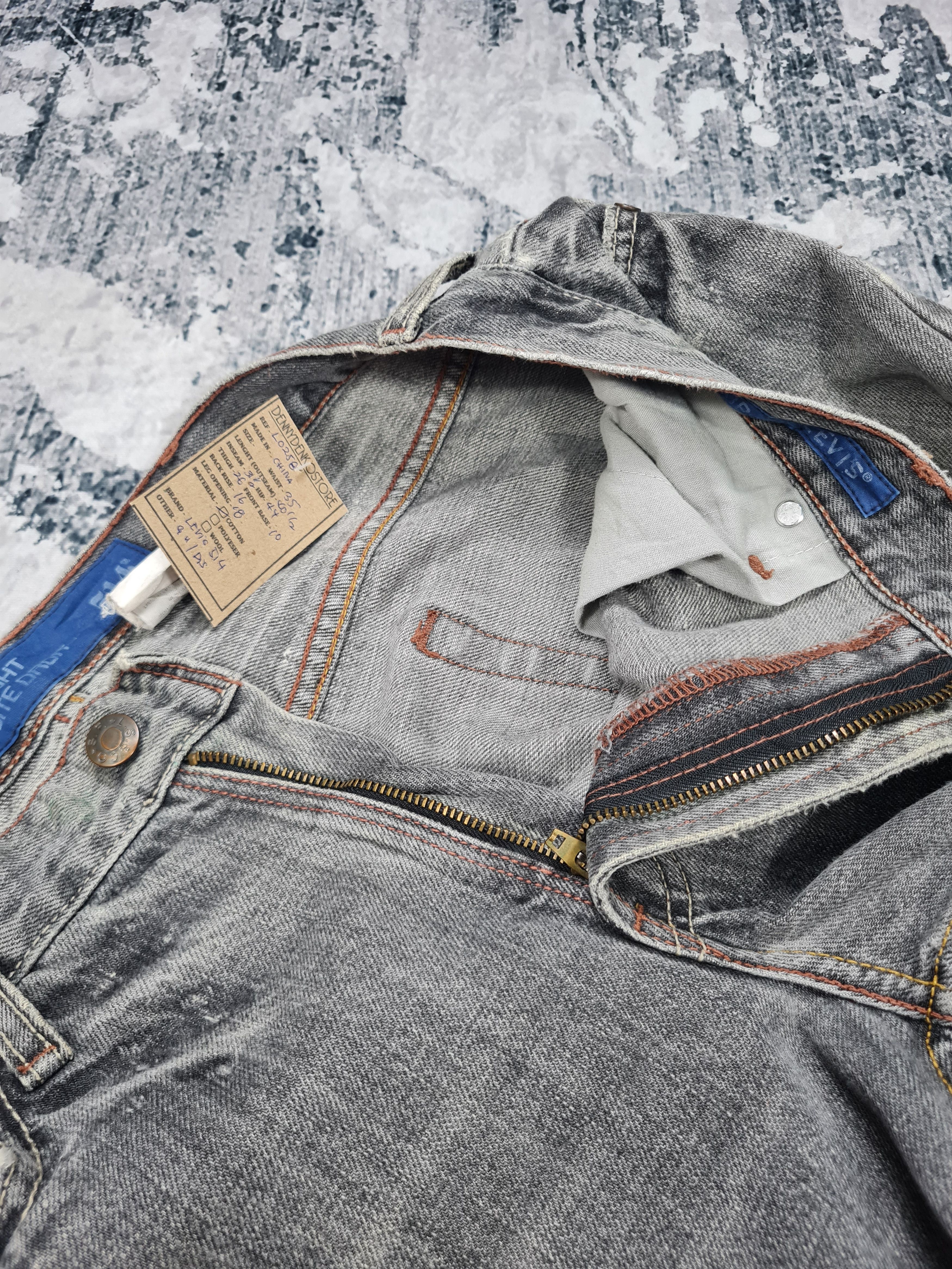 Levi's LEVIS 514 Distressed Patchwork Size 35X31.5 Jeans L0258 Size US 35 - 11 Thumbnail