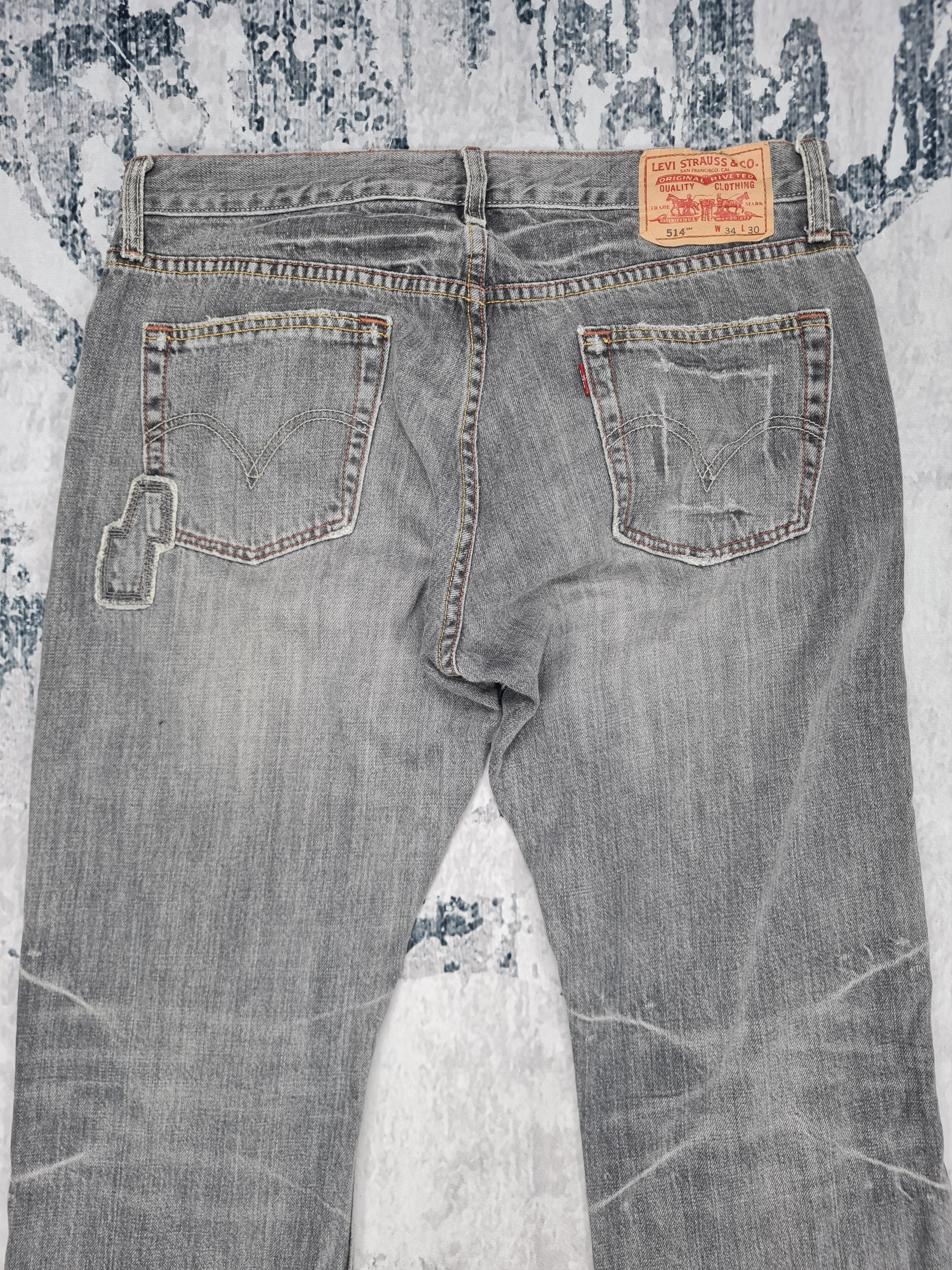 Levi's LEVIS 514 Distressed Patchwork Size 35X31.5 Jeans L0258 Size US 35 - 8 Thumbnail