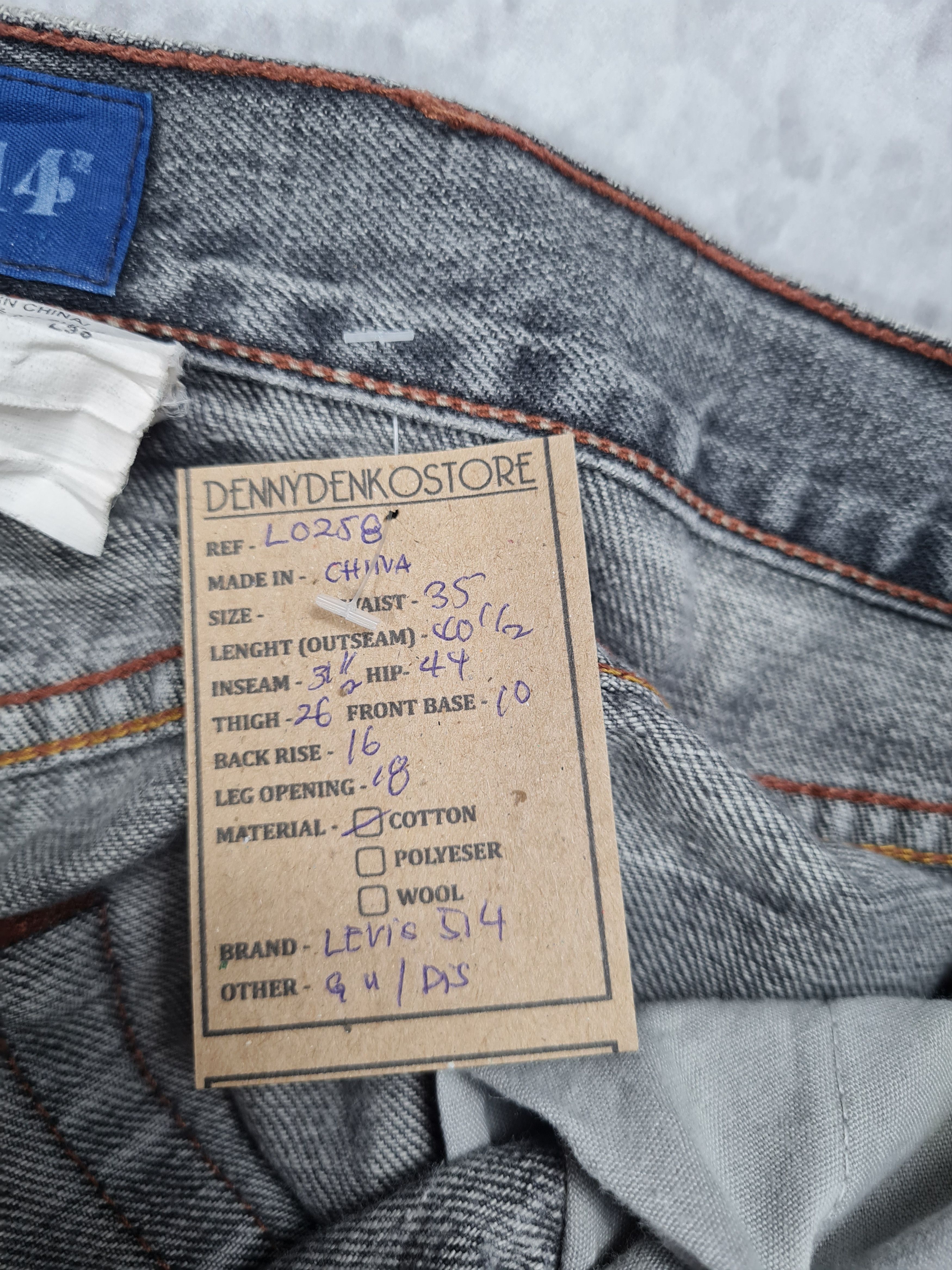 Levi's LEVIS 514 Distressed Patchwork Size 35X31.5 Jeans L0258 Size US 35 - 13 Thumbnail