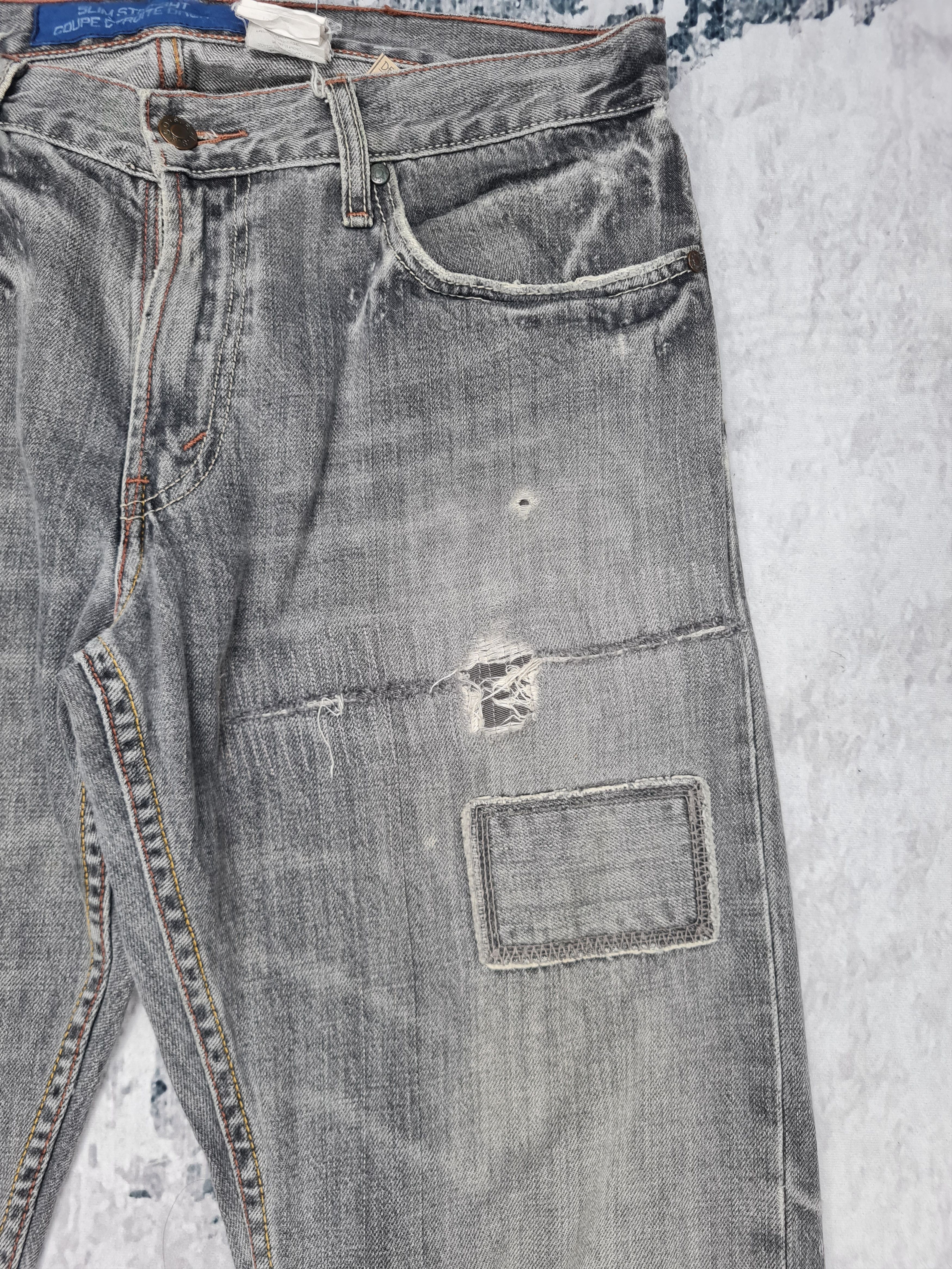 Levi's LEVIS 514 Distressed Patchwork Size 35X31.5 Jeans L0258 Size US 35 - 4 Thumbnail