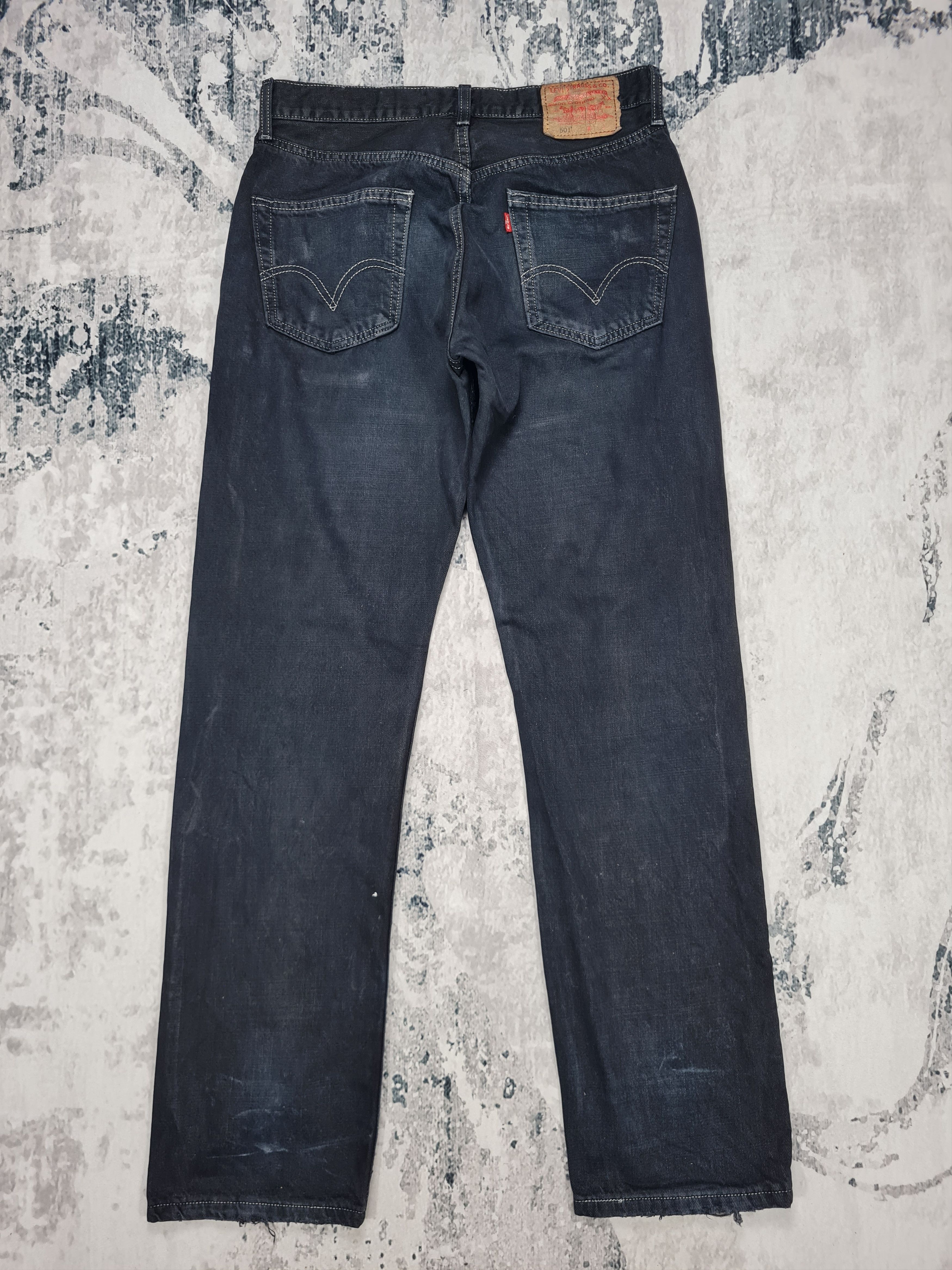 image of Vintage Levis 501 Super Black Size 32X32.5 Jeans L0251, Men's