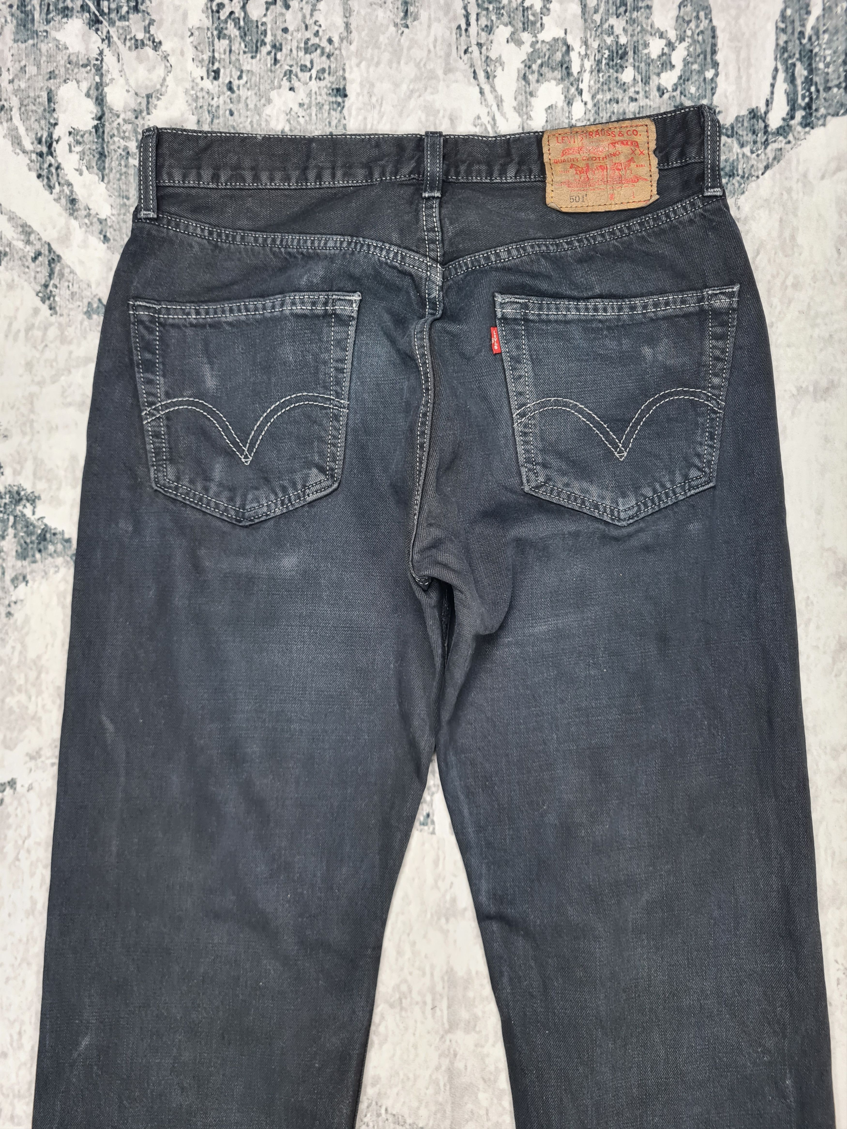 Levi's Vintage LEVIS 501 Super Black Size 32X32.5 Jeans L0251 Size US 32 / EU 48 - 4 Thumbnail