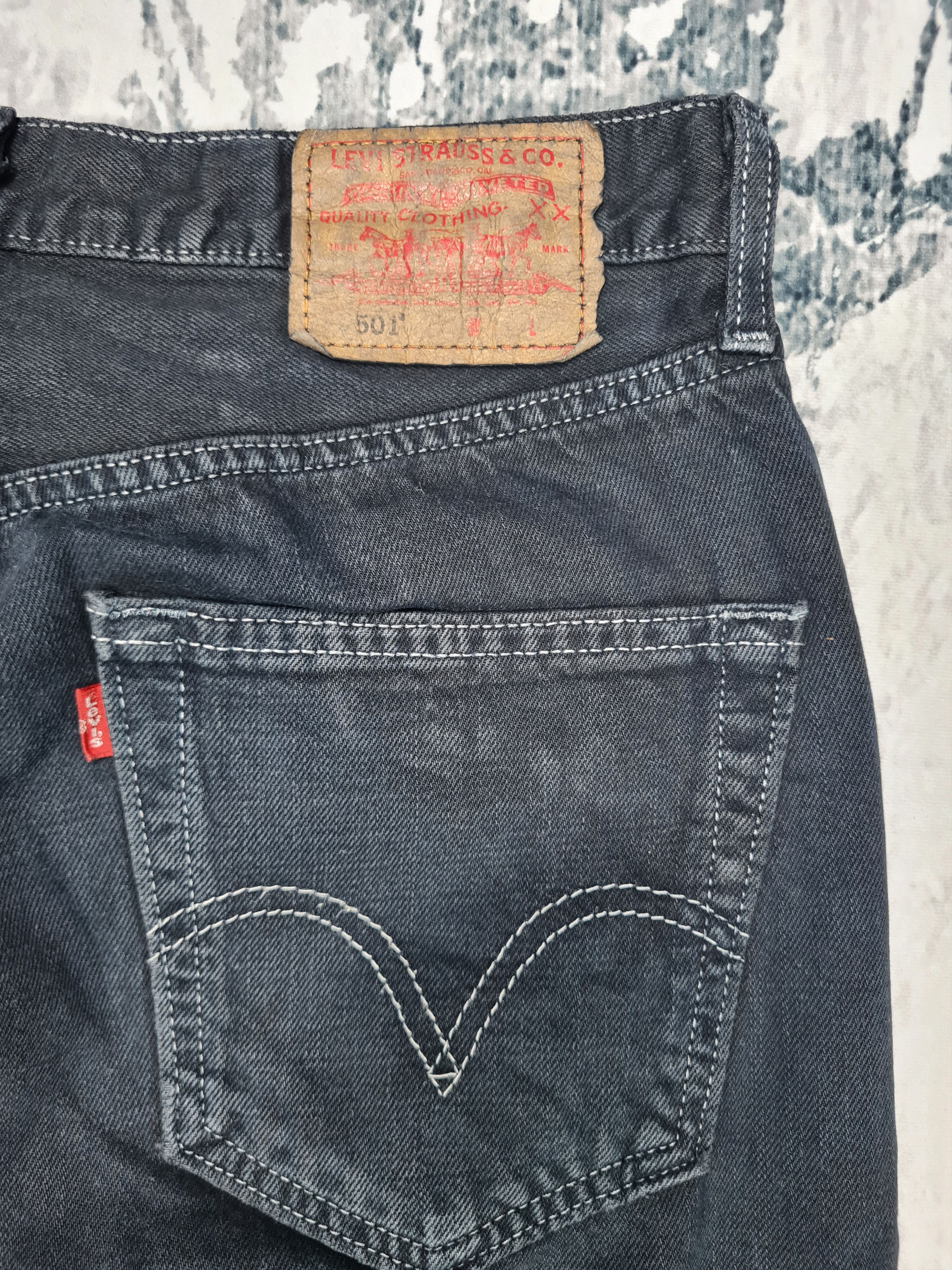 Levi's Vintage LEVIS 501 Super Black Size 32X32.5 Jeans L0251 Size US 32 / EU 48 - 7 Thumbnail
