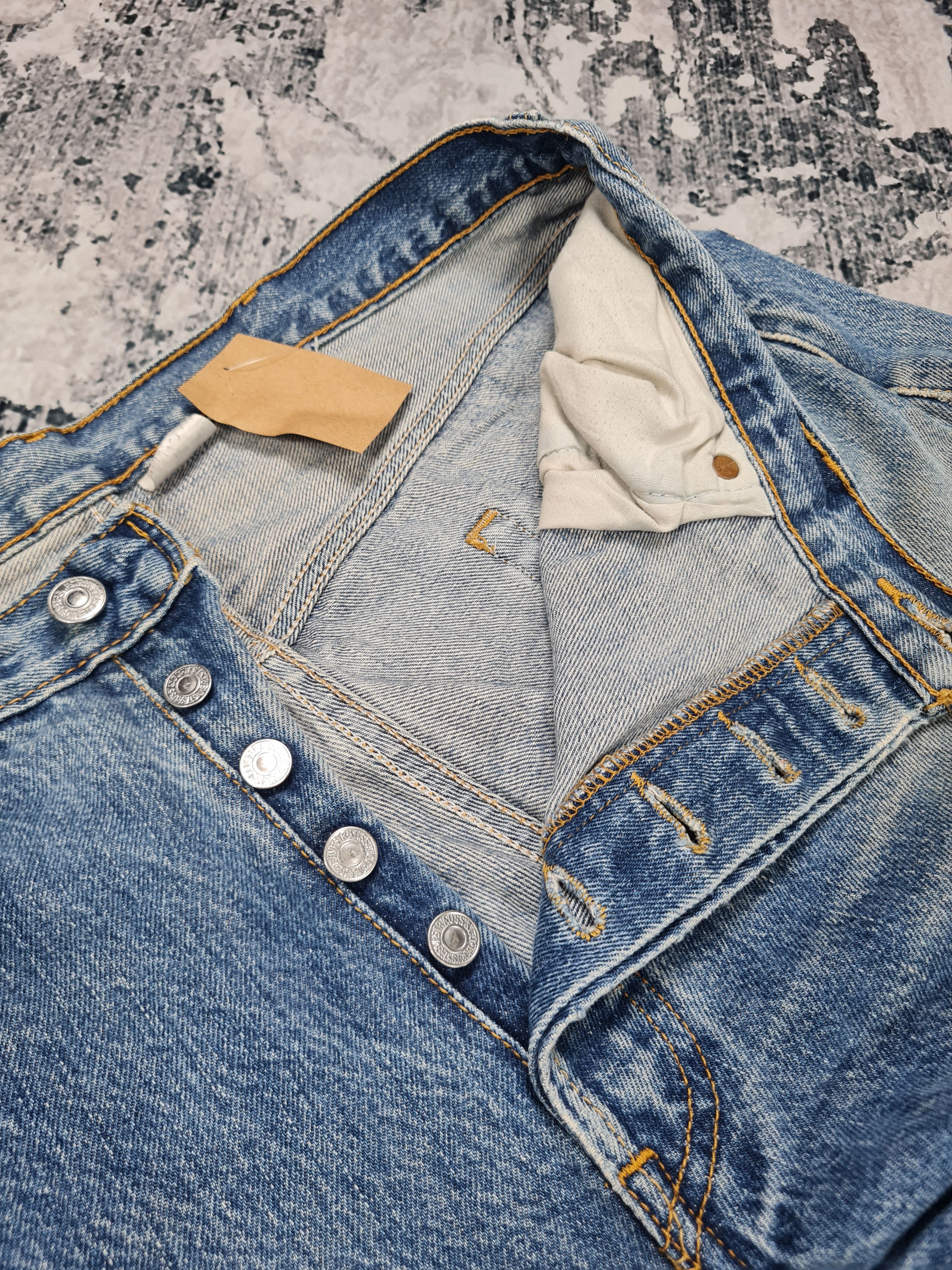 Levi's LEVIS 501 Medium Wash Distressed Size 38X31.5 Jeans L0225 Size US 38 / EU 54 - 11 Thumbnail