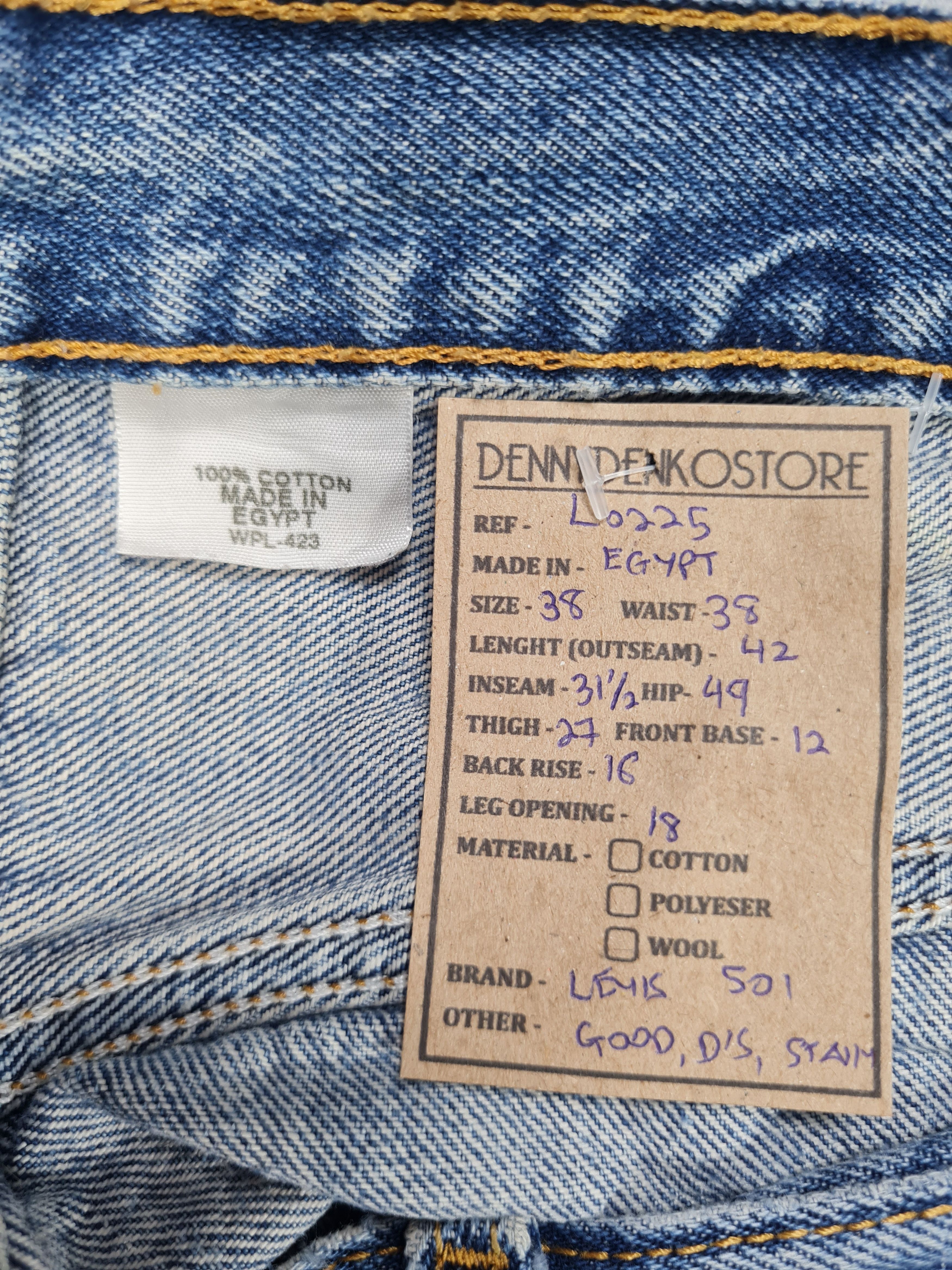 Levi's LEVIS 501 Medium Wash Distressed Size 38X31.5 Jeans L0225 Size US 38 / EU 54 - 12 Thumbnail