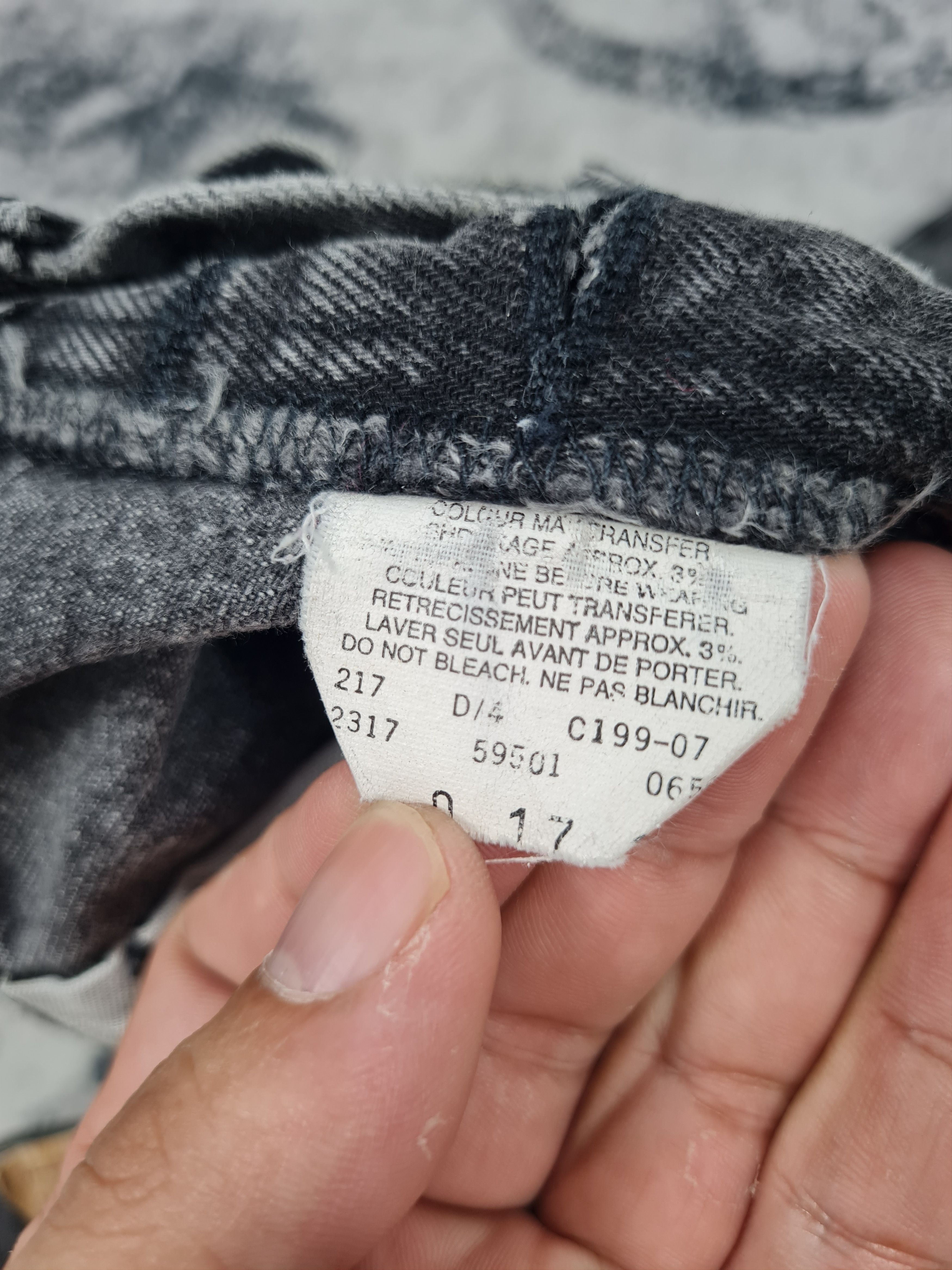 Levi's VTG LEVIS 501 Sun Faded Black Carrot Cut 34x32 Jeans L0001 Size US 34 / EU 50 - 11 Thumbnail