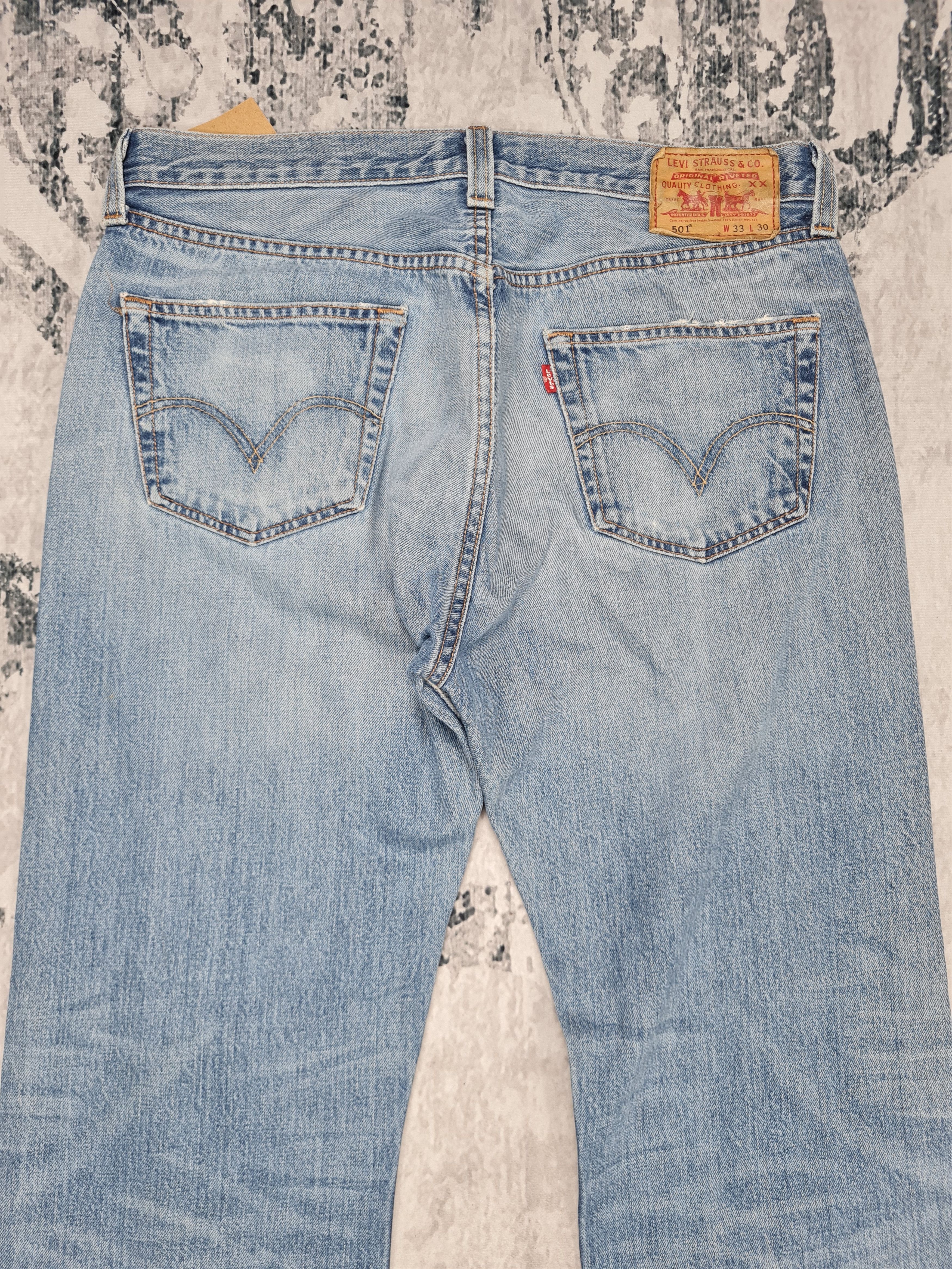 Levi's Vtg LEVIS 501 Stone Wash Distressed Size 33X31 Jeans L0254 Size US 33 - 6 Thumbnail
