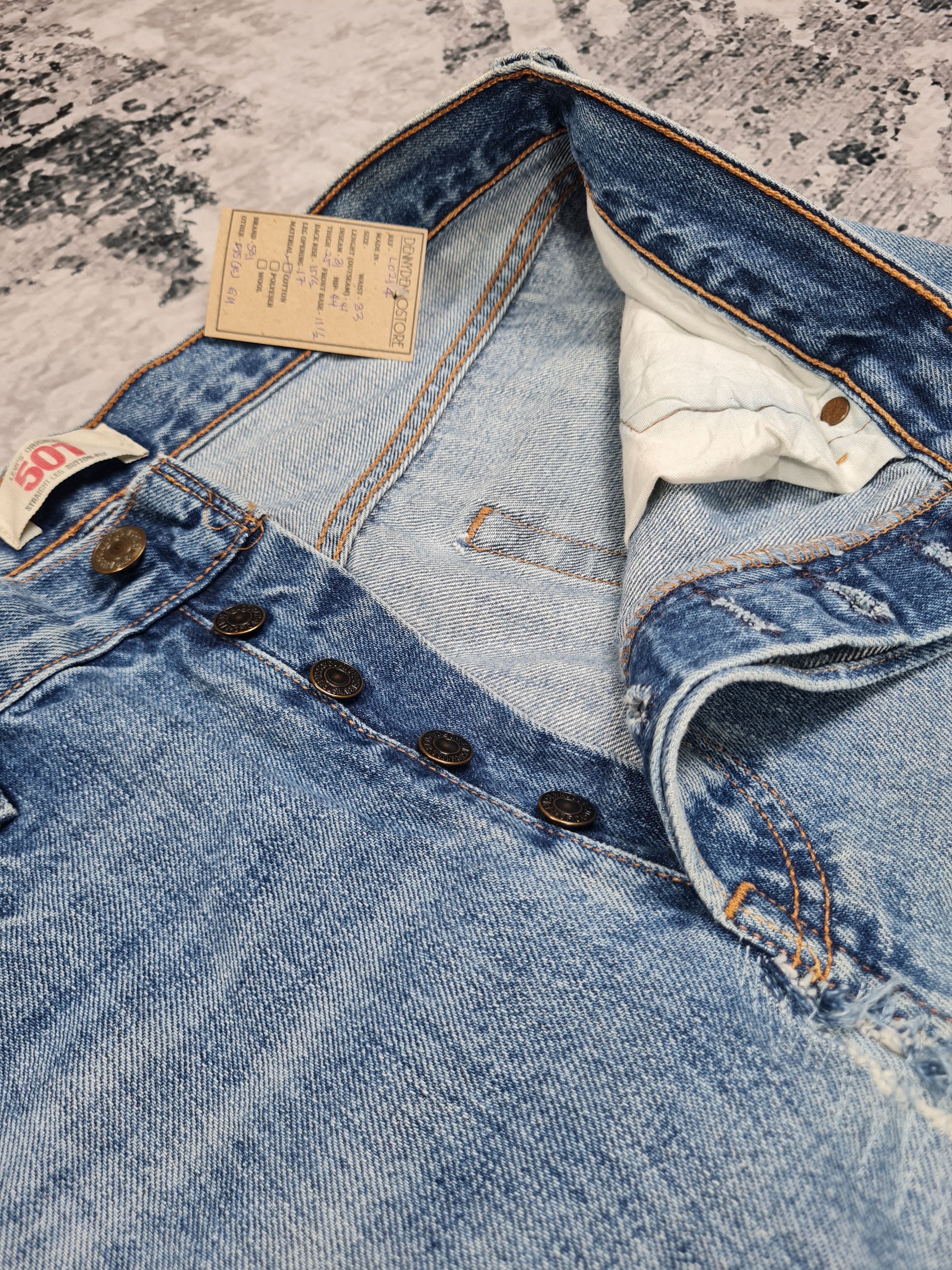 Levi's Vtg LEVIS 501 Stone Wash Distressed Size 33X31 Jeans L0254 Size US 33 - 9 Thumbnail