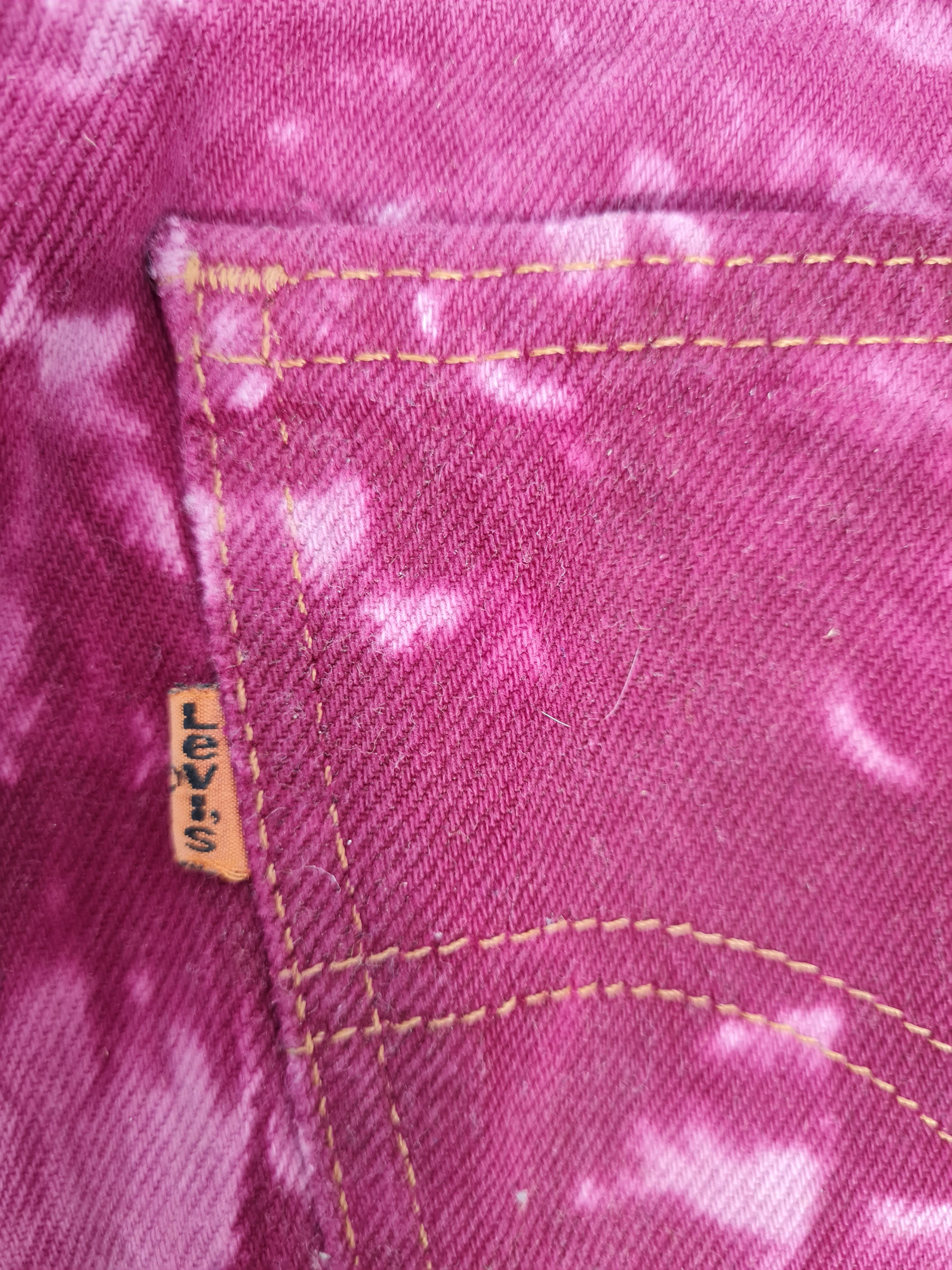 Levi's Vintage LEVIS Orange Tab Tie Dye Bleach Flare Jeans L0044 Size US 31 - 9 Thumbnail