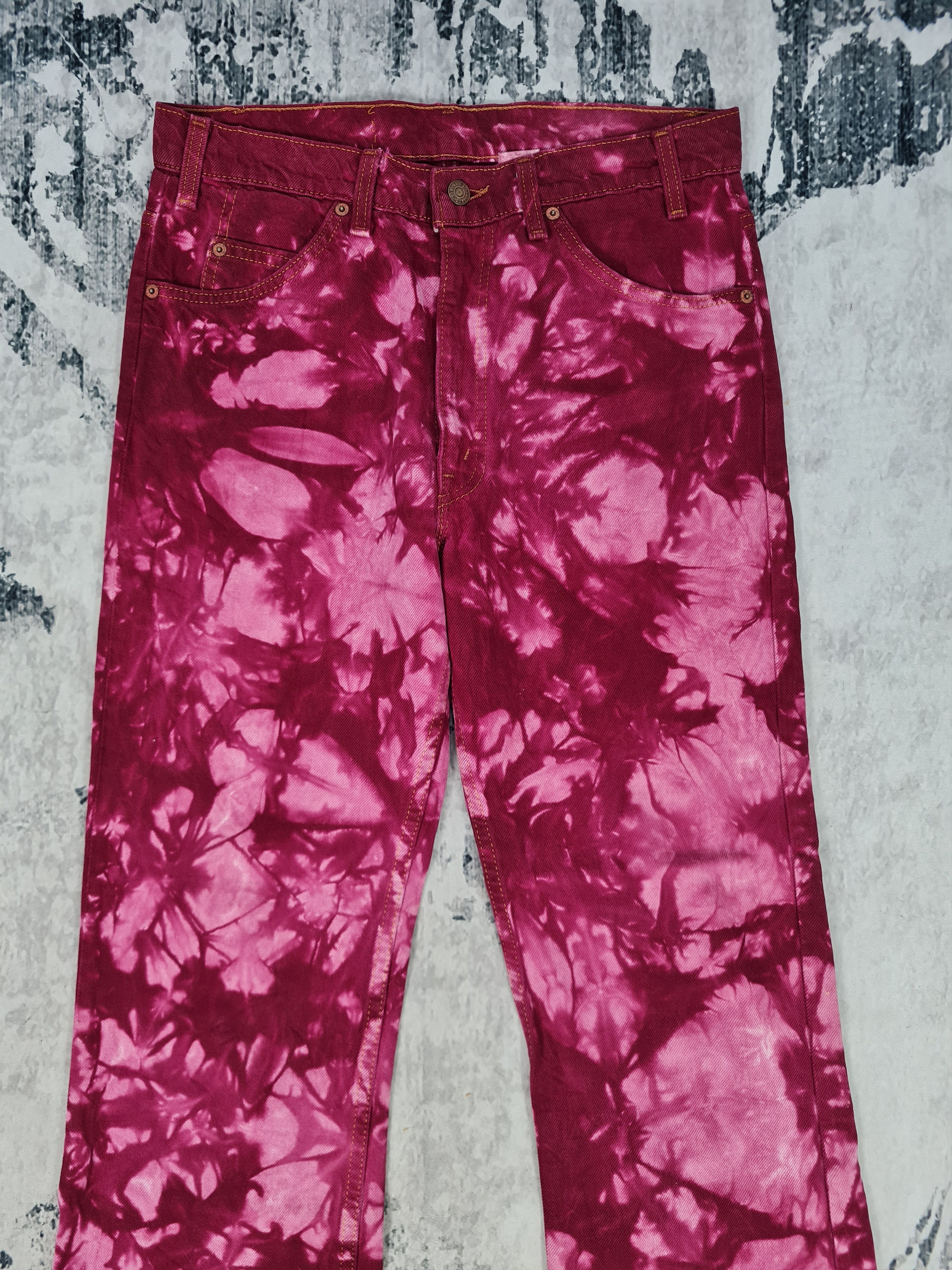 Levi's Vintage LEVIS Orange Tab Tie Dye Bleach Flare Jeans L0044 Size US 31 - 4 Thumbnail