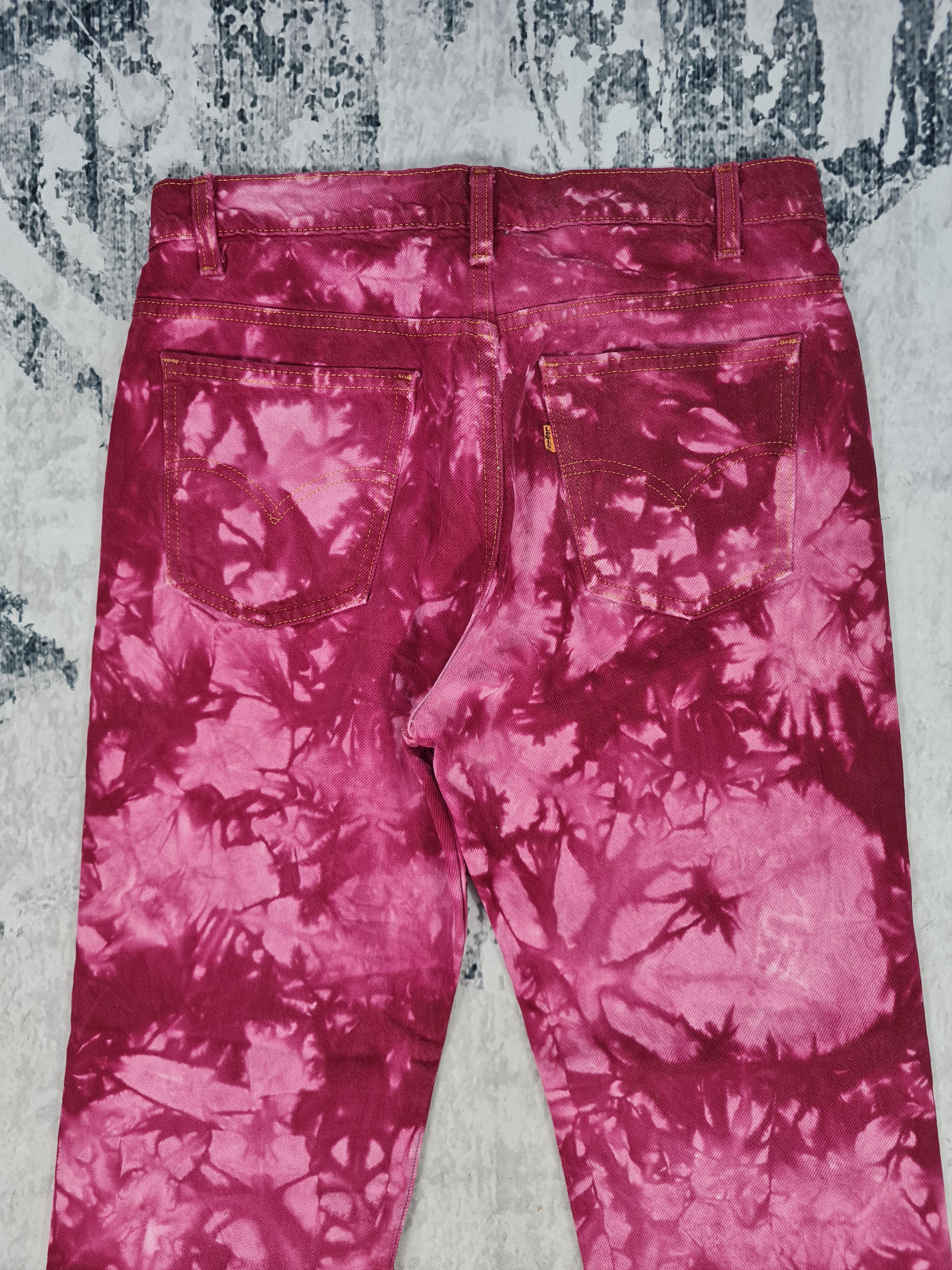 Levi's Vintage LEVIS Orange Tab Tie Dye Bleach Flare Jeans L0044 Size US 31 - 7 Thumbnail