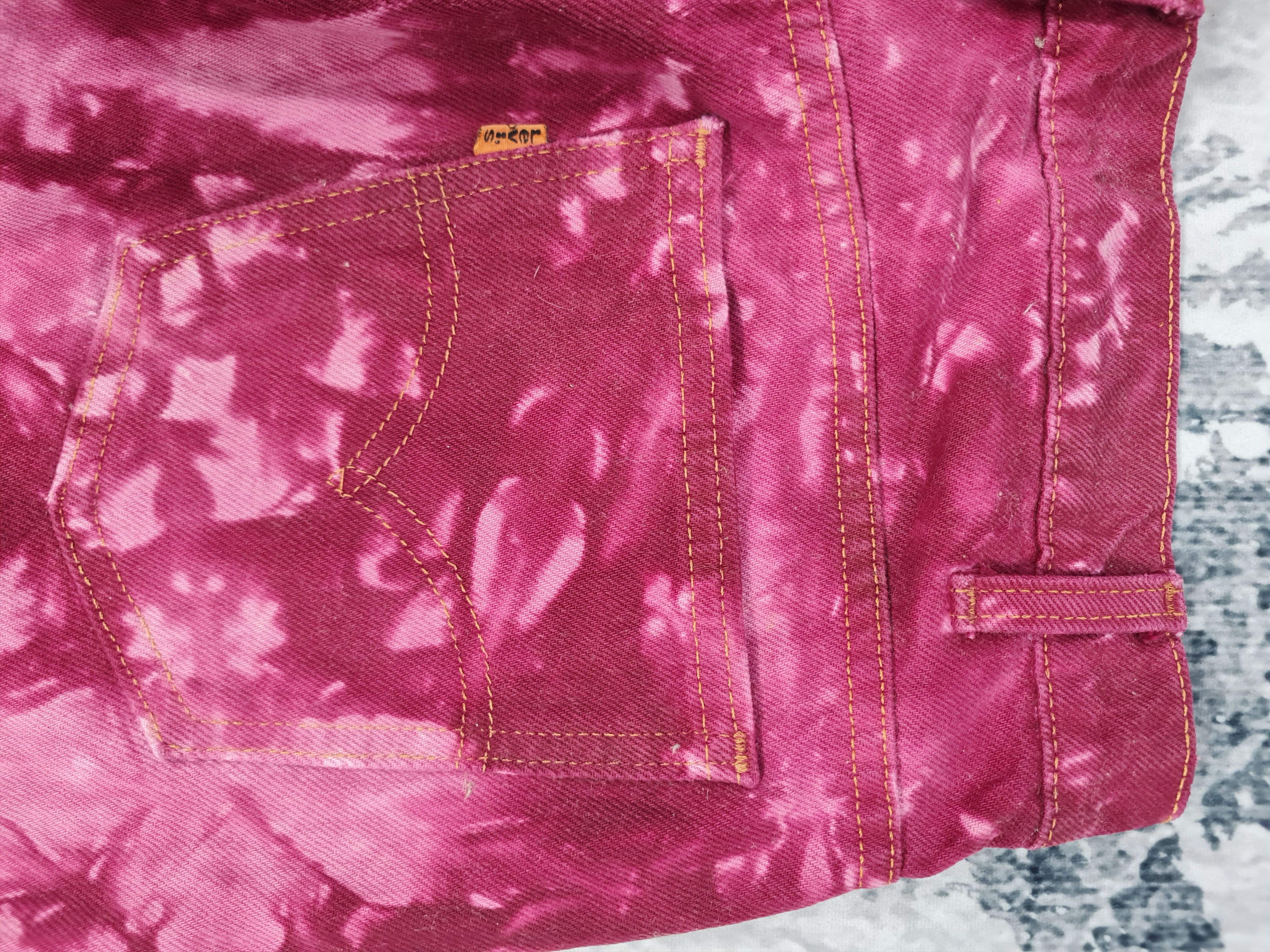 Levi's Vintage LEVIS Orange Tab Tie Dye Bleach Flare Jeans L0044 Size US 31 - 8 Thumbnail