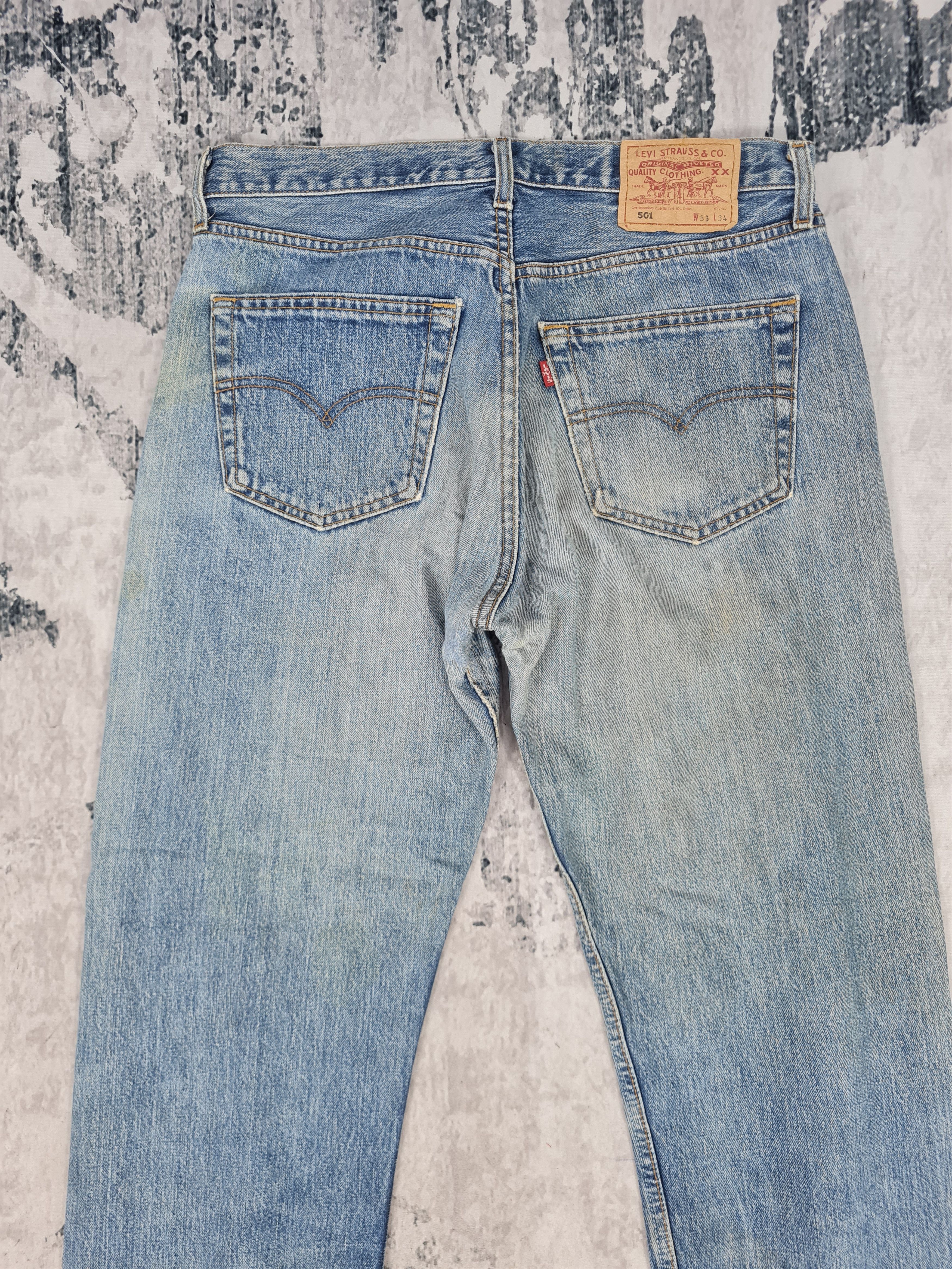 Levi's Vintage LEVIS 501 Light Wash Distressed 32x30.5 Jeans L0269 Size US 32 / EU 48 - 6 Thumbnail