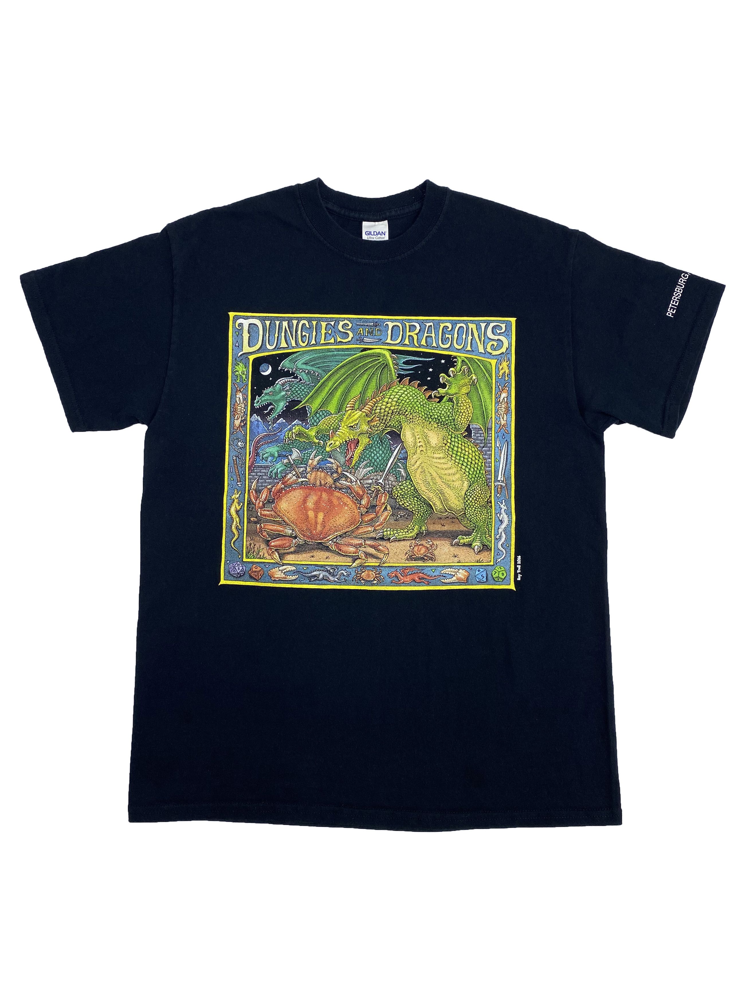 Gildan Ray Troll Art Parody Dungies and Dragons Graphic T-Shirt Size US M / EU 48-50 / 2 - 1 Thumbnail