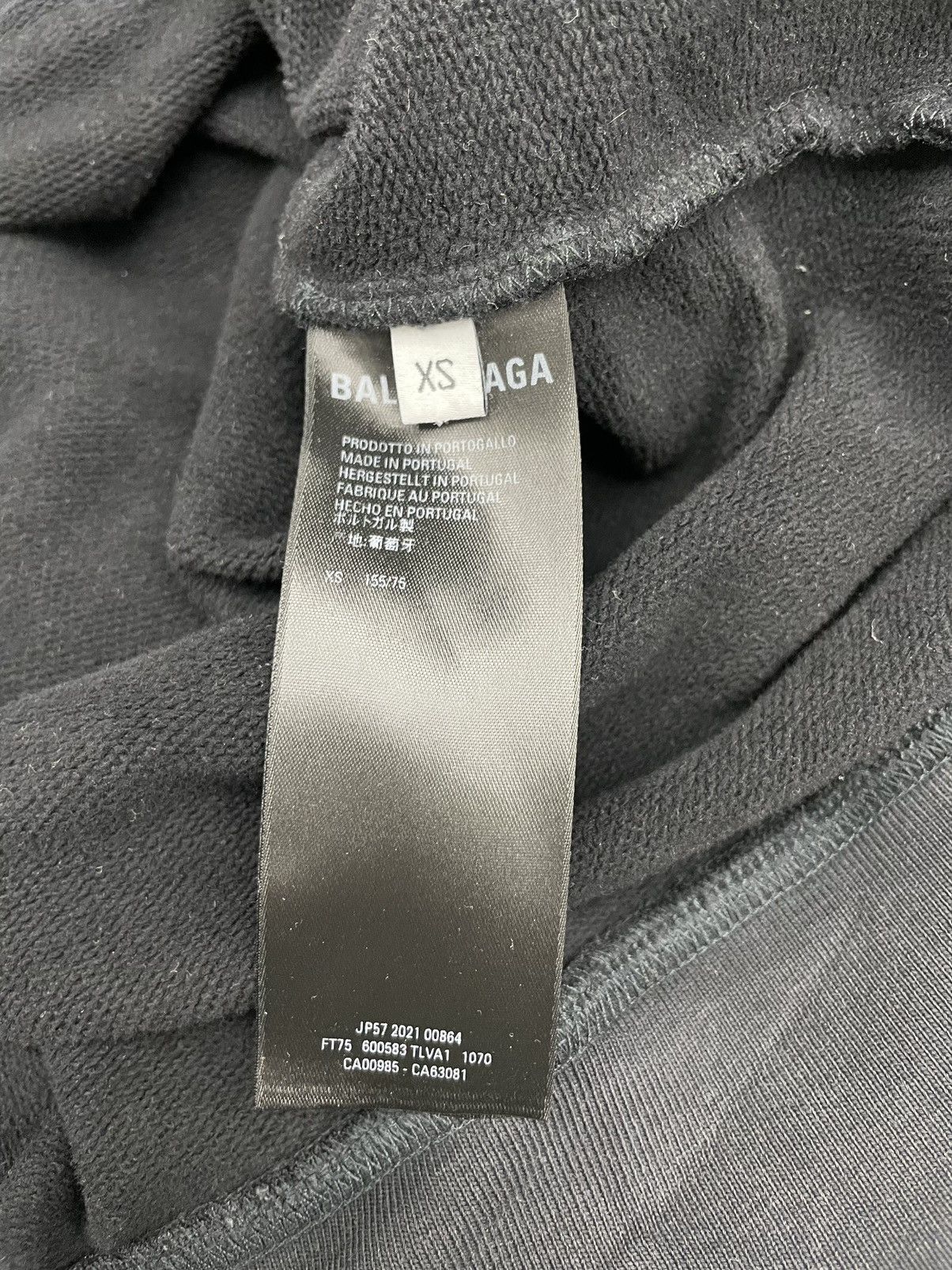 Balenciaga Balenciaga Sporty B Faded Black Oversized Hoodie Size US M / EU 48-50 / 2 - 6 Thumbnail
