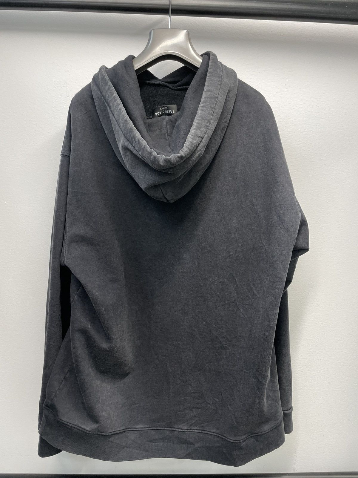 Balenciaga Balenciaga Sporty B Faded Black Oversized Hoodie Size US M / EU 48-50 / 2 - 4 Thumbnail